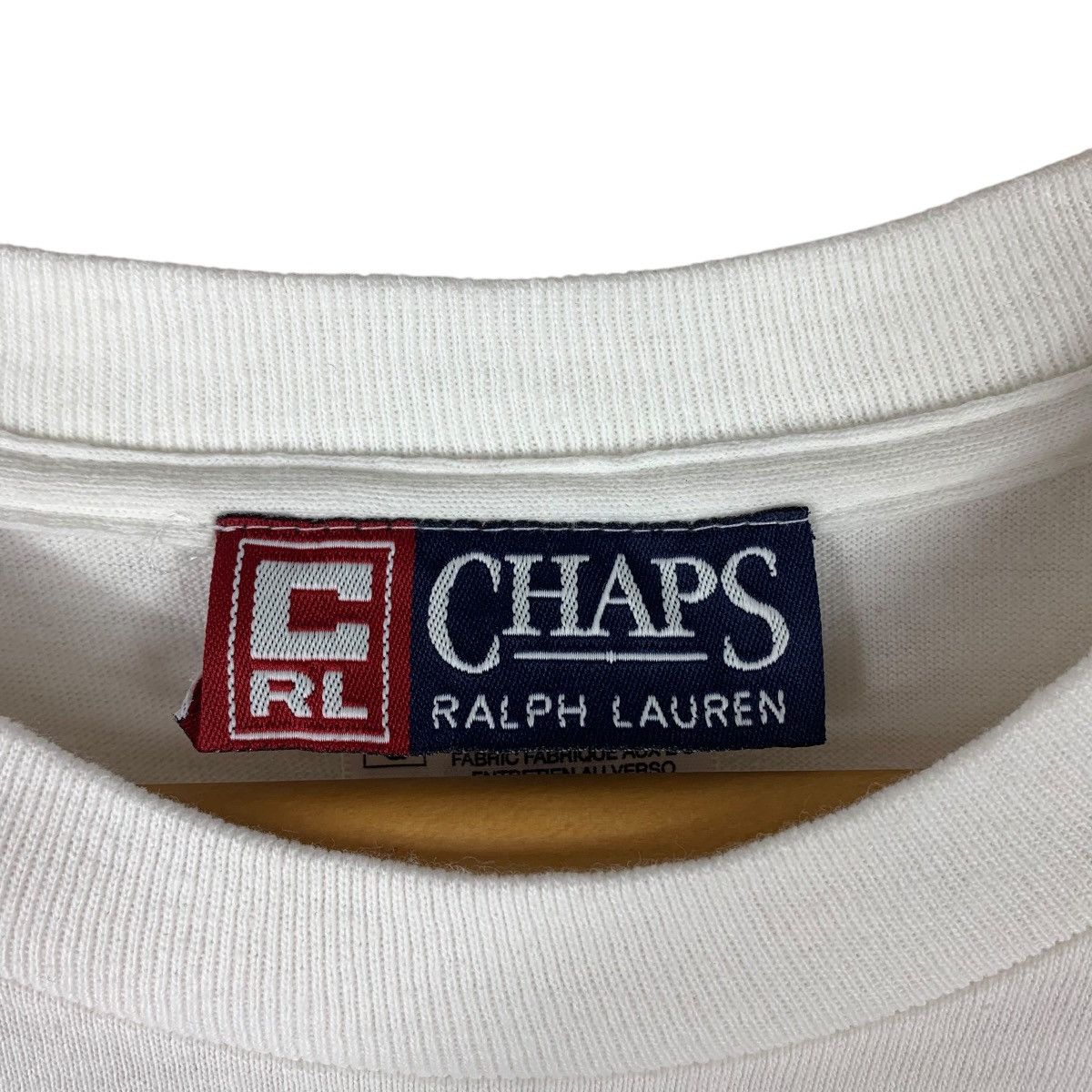 Chaps Ralph Lauren × Vintage Vintage 90s CHAPS RALPH LAUREN american flag printed tee Size US L / EU 52-54 / 3 - 3 Thumbnail