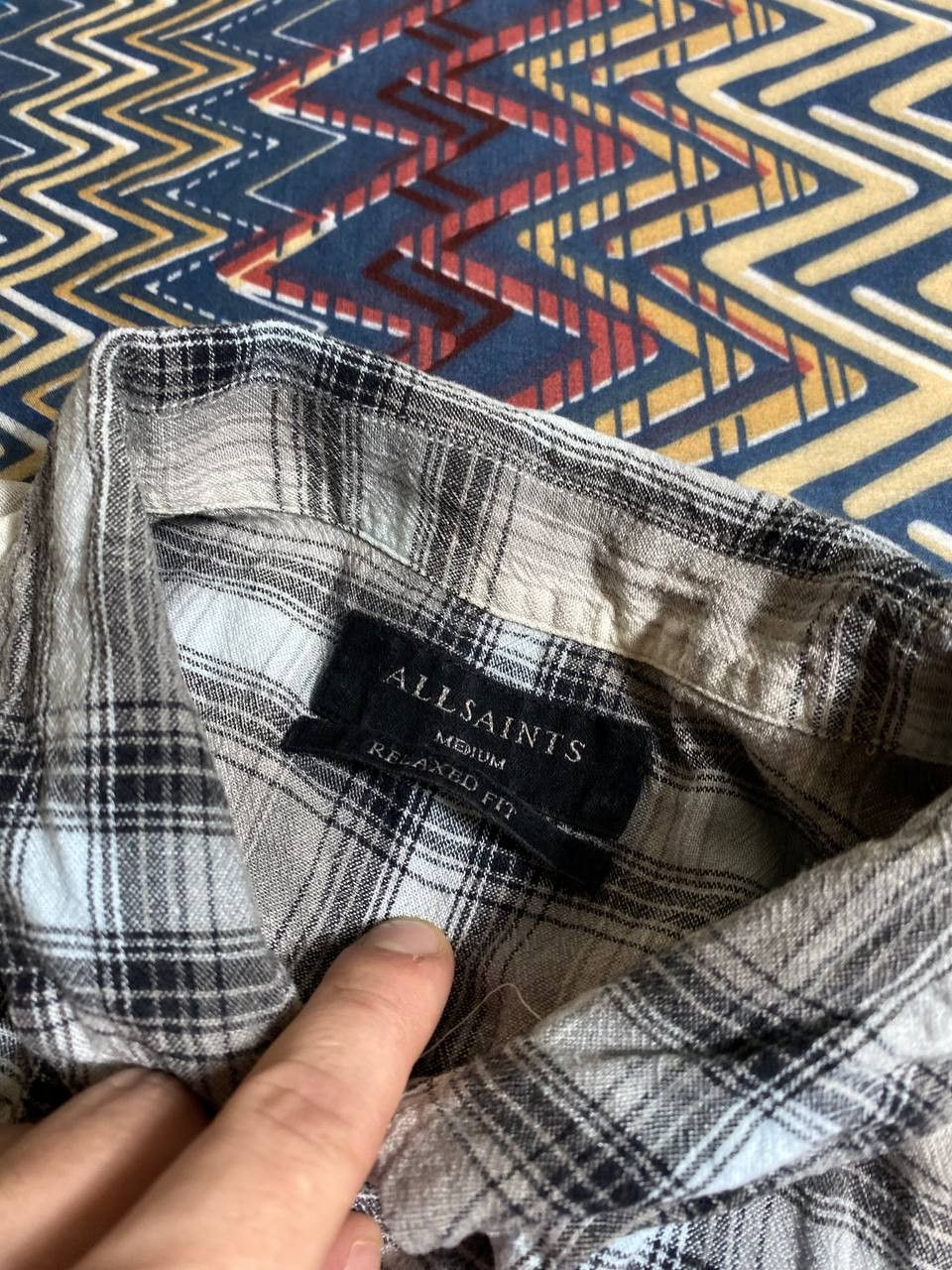 Allsaints Vintage Y2K shirt Allsaints streetwear Size US M / EU 48-50 / 2 - 2 Thumbnail