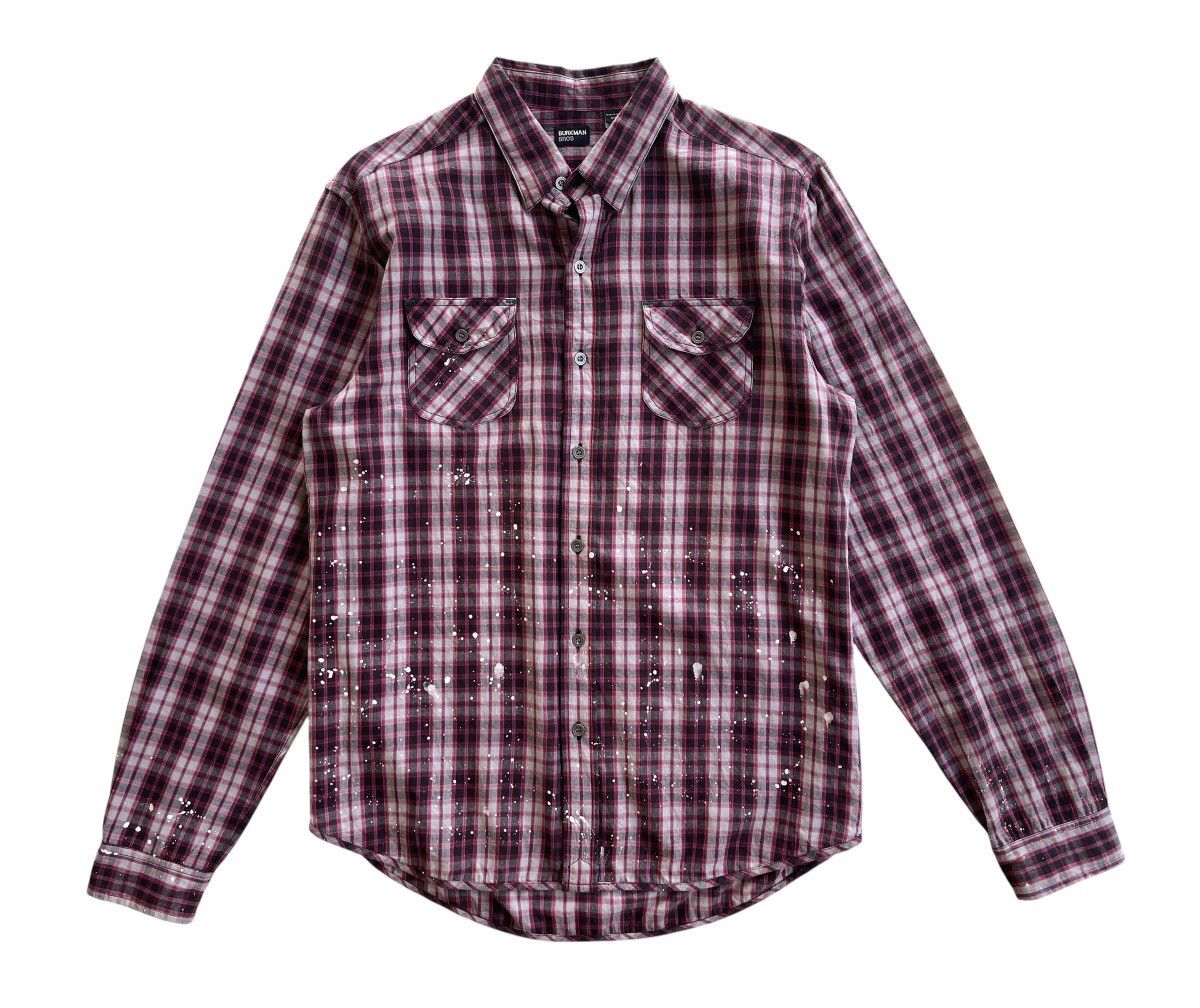 Burkman Bros Burkman Bros Paint Splatted Flannel Shirt Size US M / EU 48-50 / 2 - 3 Thumbnail