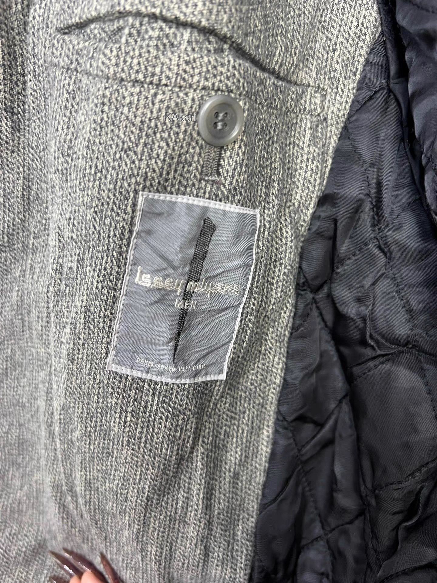 Issey Miyake Gray Zip-Up Light Jacket Size M Size US M / EU 48-50 / 2 - 5 Thumbnail