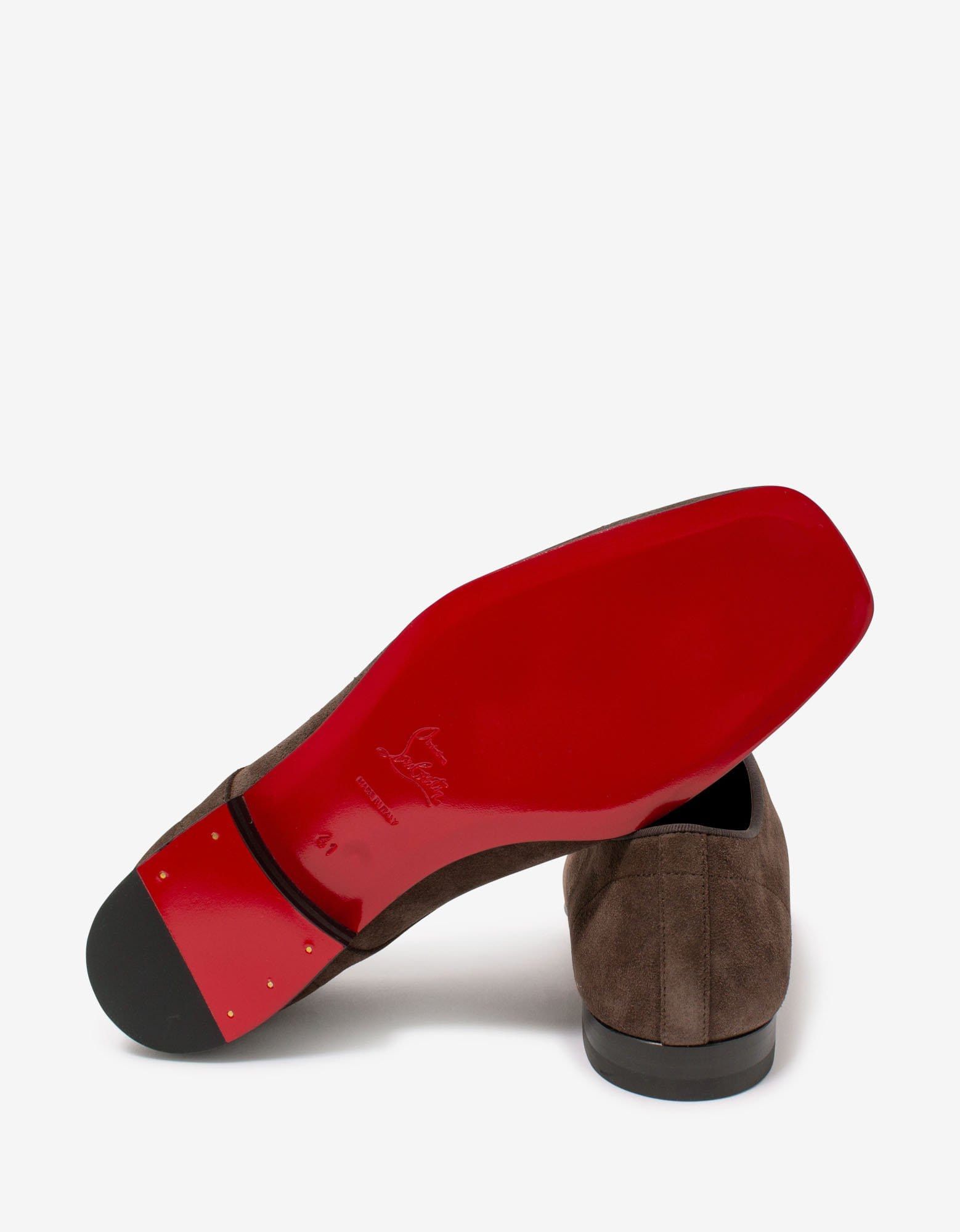 Christian Louboutin Christian Louboutin Carderby Brown Suede Leather Shoes Size US 11 / EU 44 - 3 Thumbnail