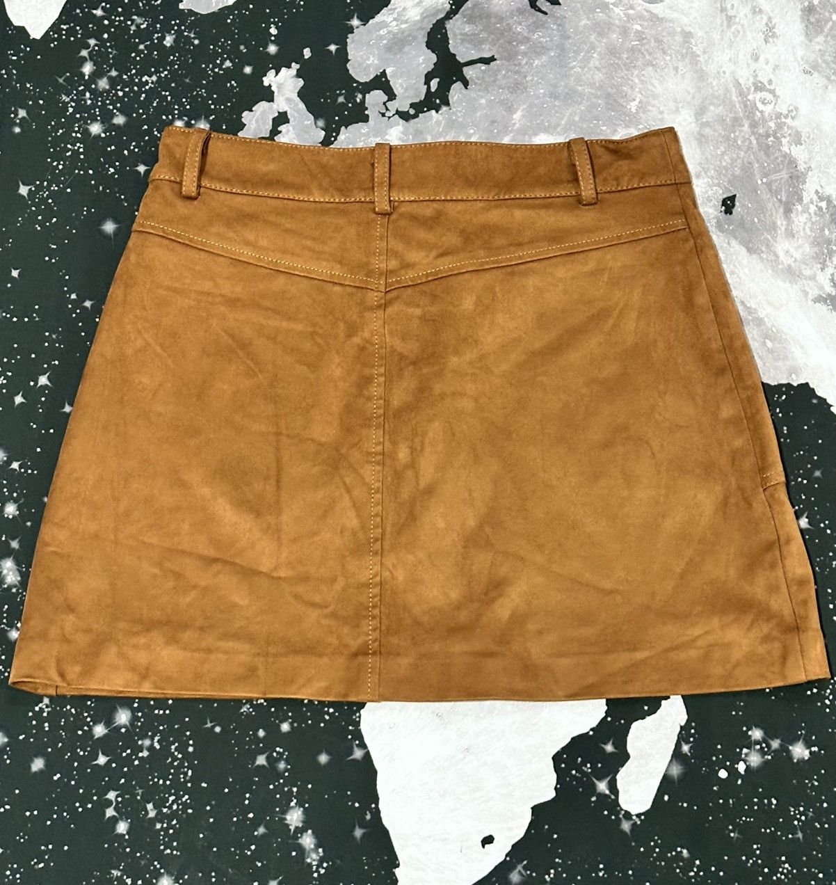 Zara Zara Trf Collection Faux Suede Skirt Size 27" / US 4 / IT 40 - 5 Thumbnail