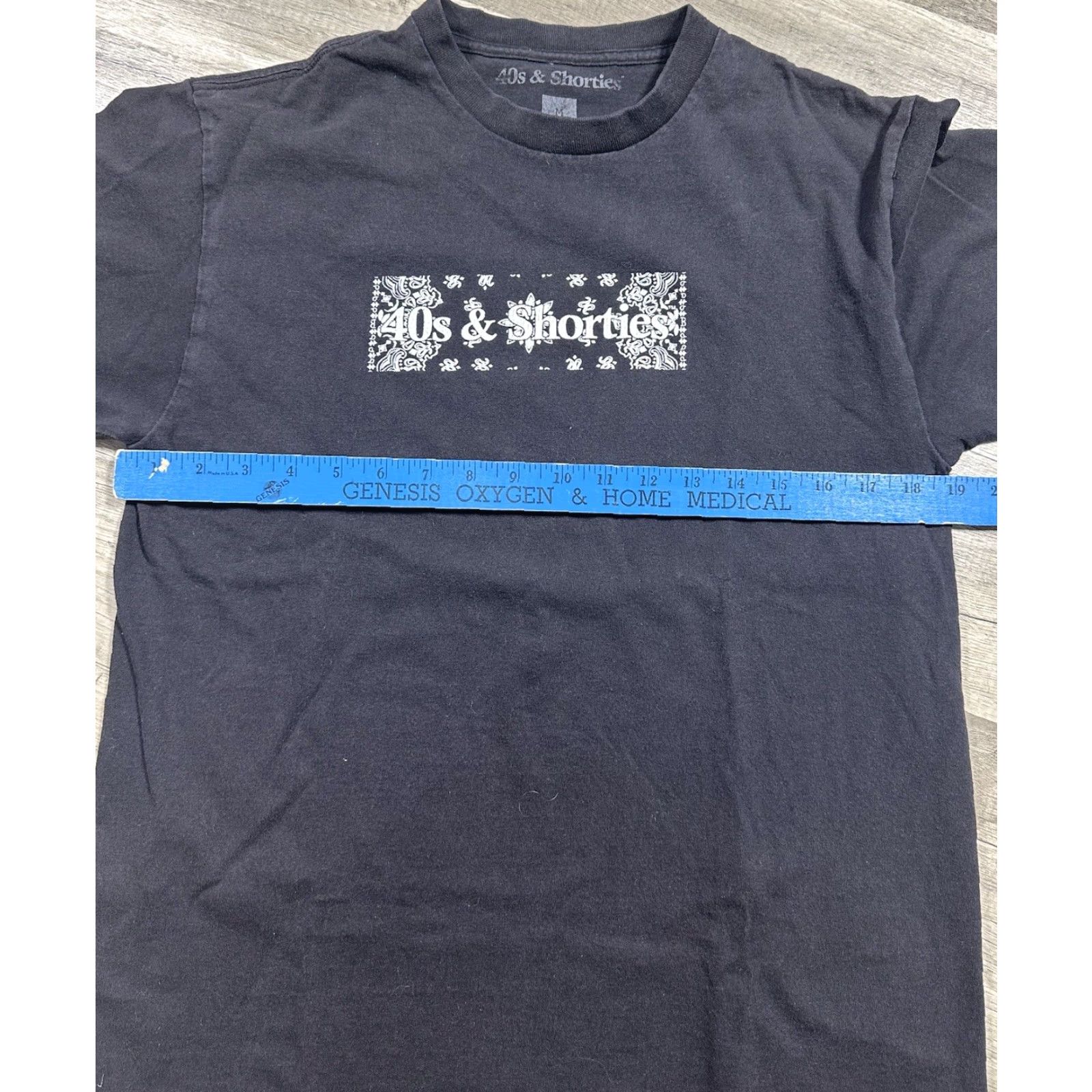 Vintage 40s & Shorties Bandana Box Logo T-Shirt Men’s Medium Black Size US M / EU 48-50 / 2 - 5 Thumbnail