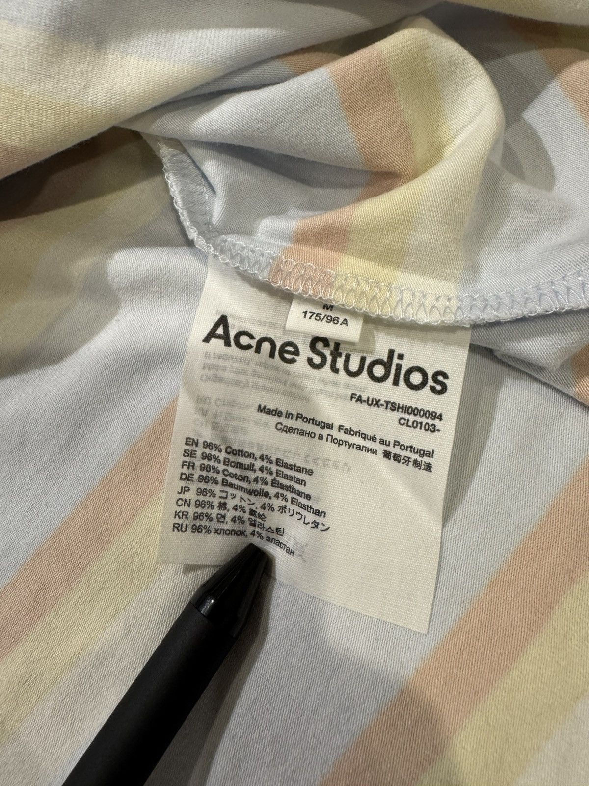 Acne Studios Acne Studios Striped Tee Size US M / EU 48-50 / 2 - 5 Thumbnail