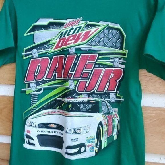 NASCAR Nascar Vintage Graphic Dale Earnhardt Green Crew Neck Short Size US M / EU 48-50 / 2 - 3 Thumbnail