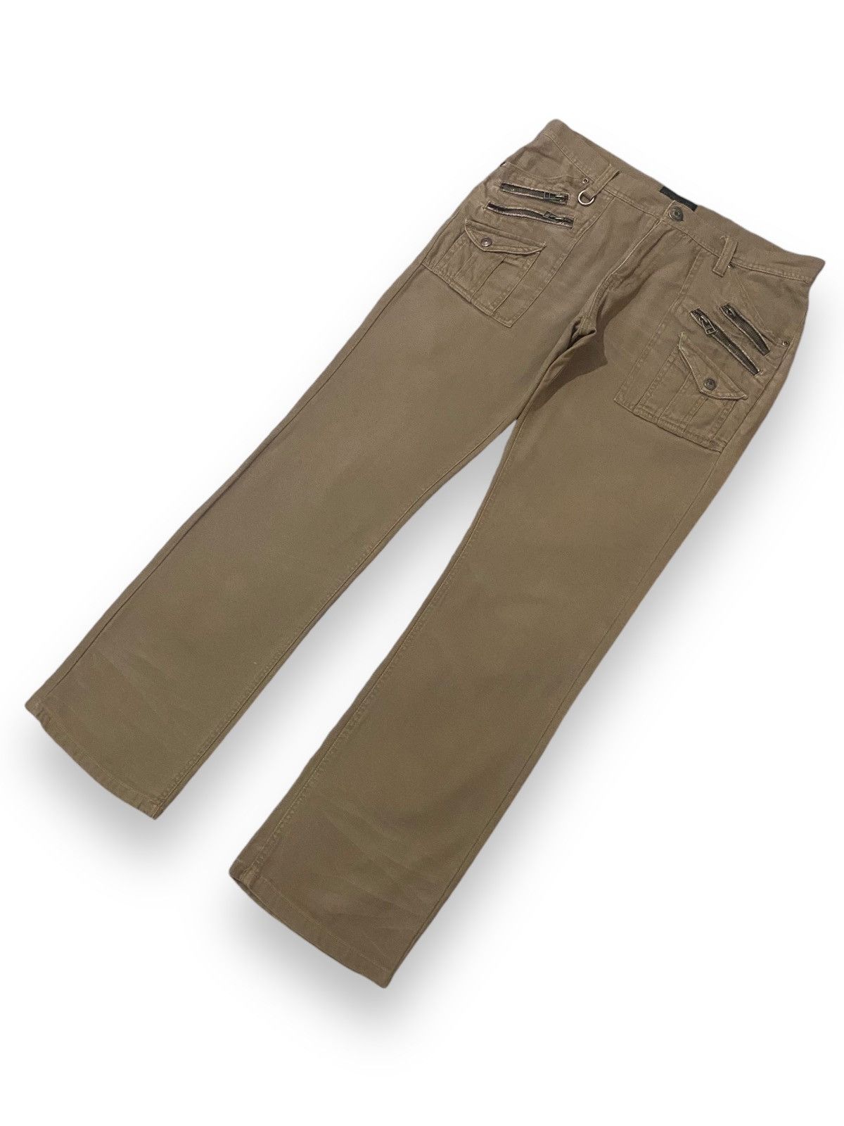 In The Attic In The Attic Japan Multipocket Beige Buckleback Button Denim Size US 32 / EU 48 - 2 Thumbnail