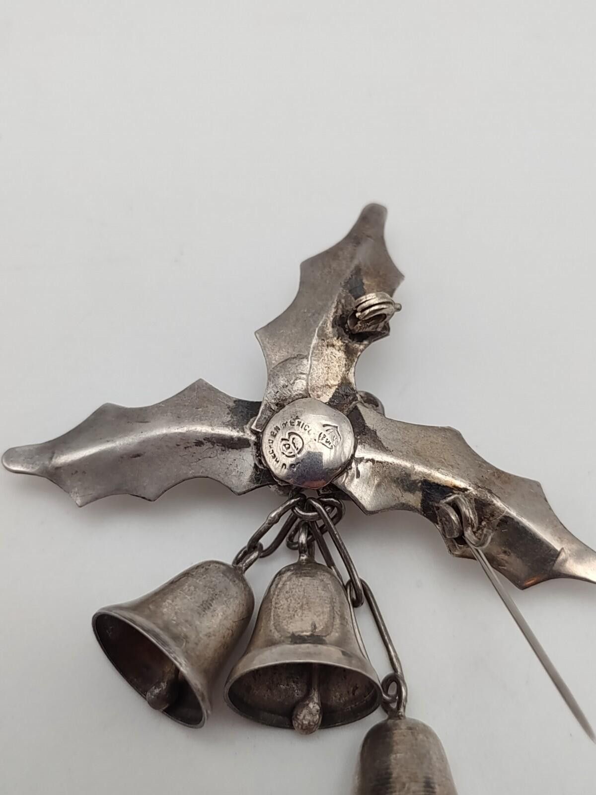 Other Damaso Gallego VTG Taxco 925 Holly Bell Pin Earrings Set Size ONE SIZE - 3 Thumbnail