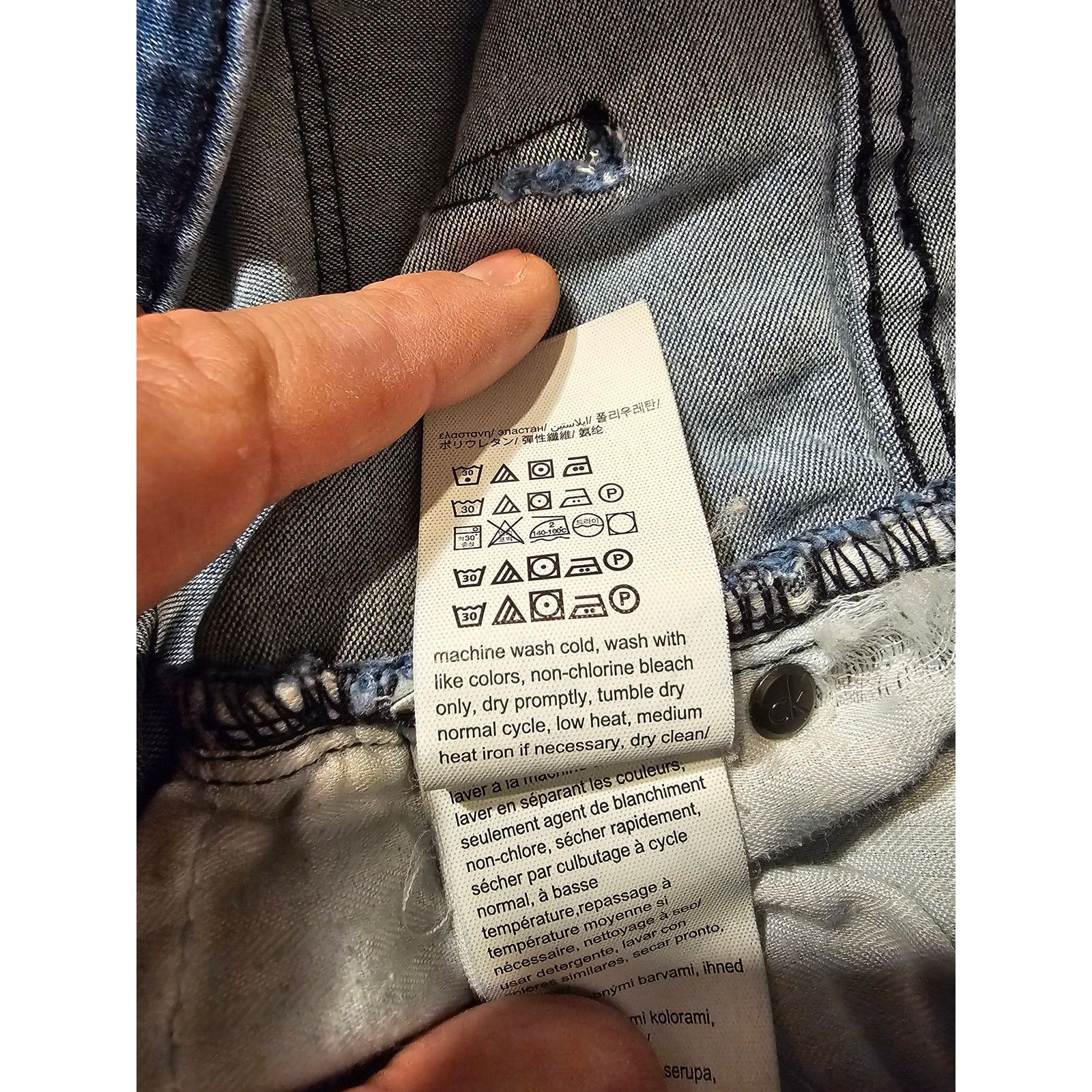 Calvin Klein Calvin Klein Blue Jeans/Legging - Women's 31 Regular Size 31" - 7 Thumbnail