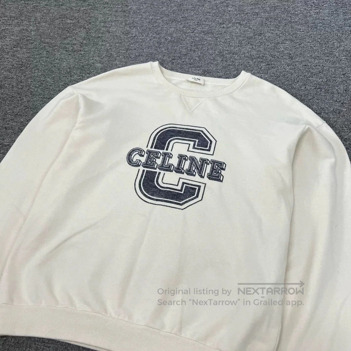 Celine Celine Logo Crewneck Sweatshirt XS. Size XS / US 0-2 / IT 36-38 - 4 Thumbnail