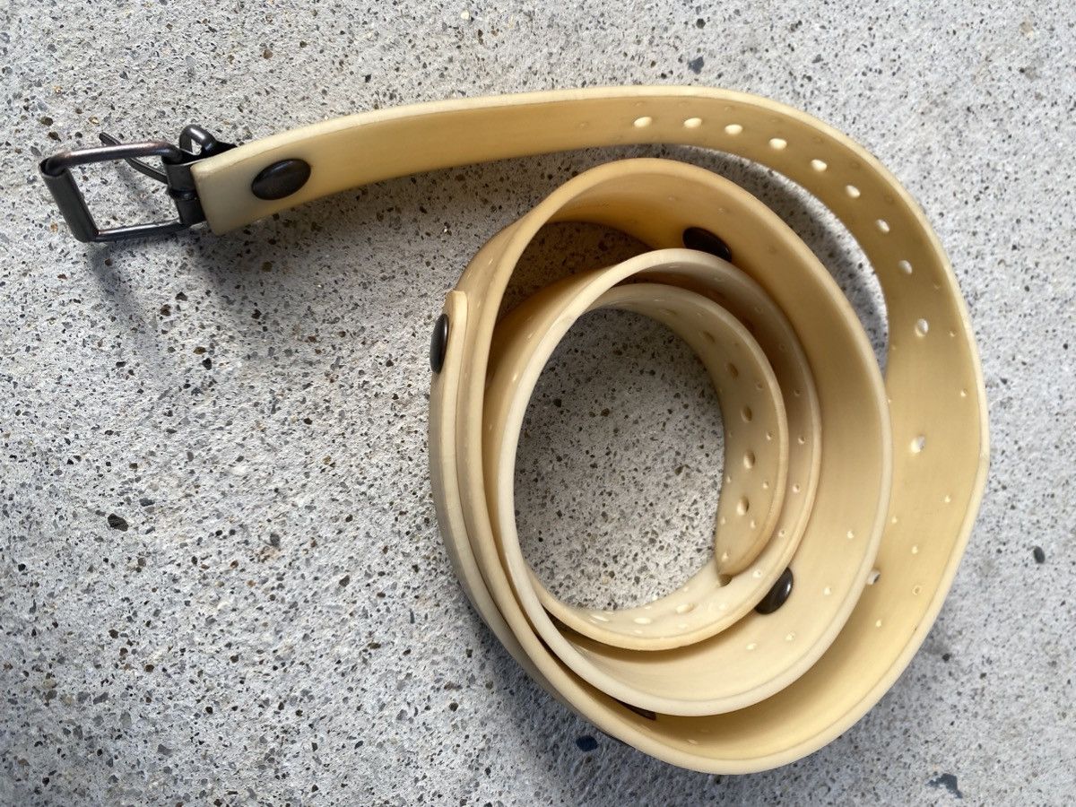 helmut lang canvas chain belt