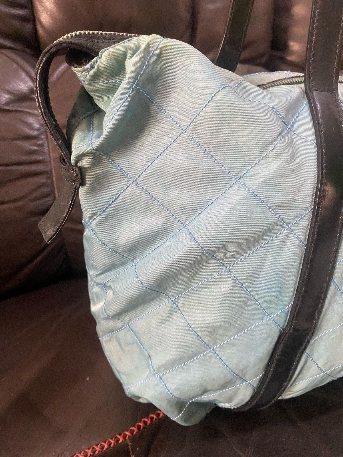 Prada Authentic Vintage Prada Tessuto Nyalon Tote Bag Size ONE SIZE - 8 Thumbnail