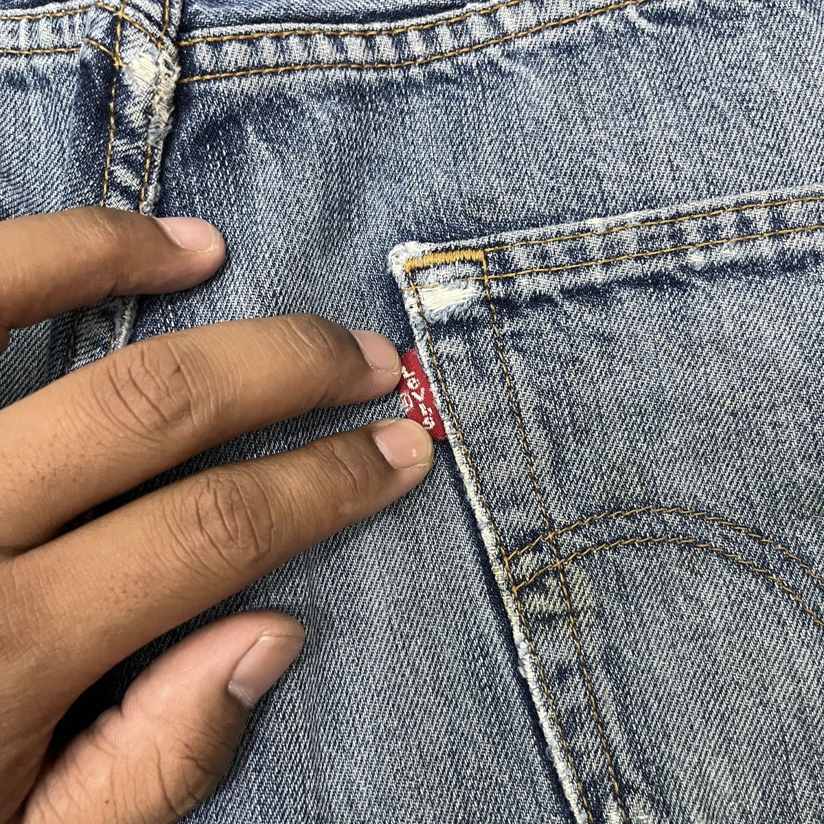 Levi's Vintage Clothing 2000s Levi's 501 Distresse Denim ifsixwasnine Size US 34 / EU 50 - 14 Thumbnail