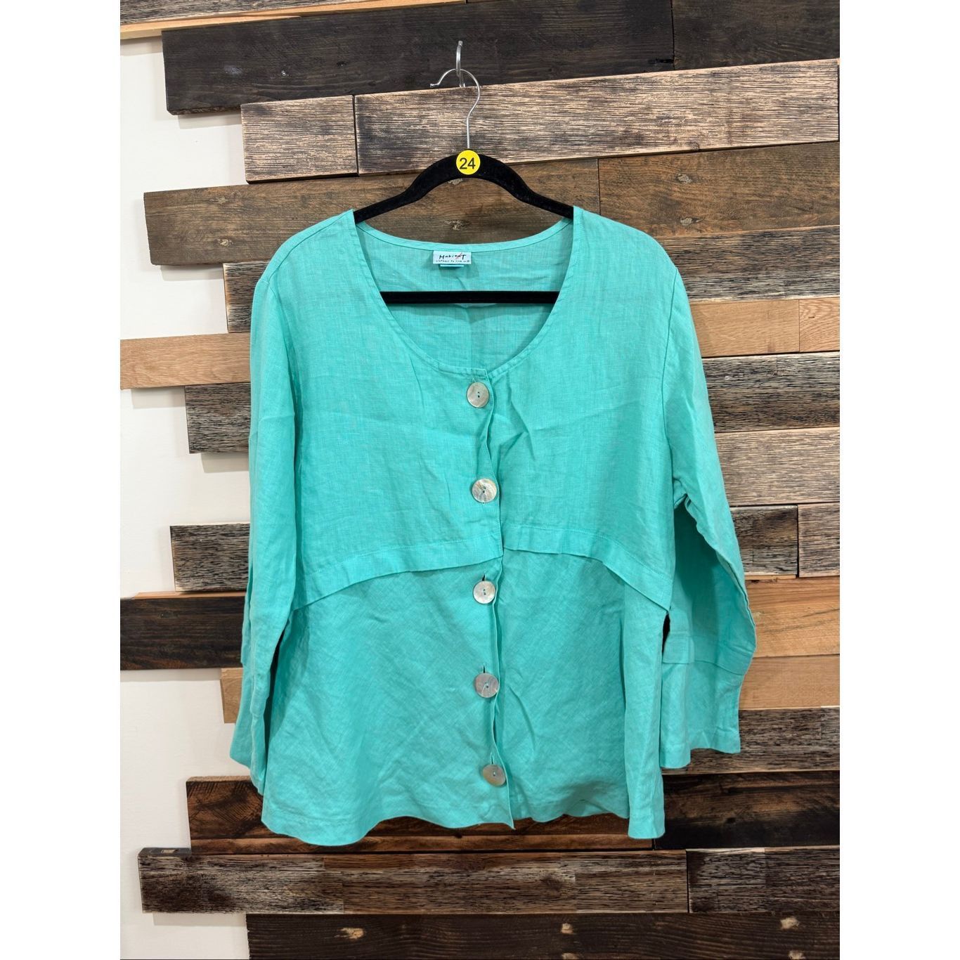Habitat Habitat button front linen top blouse size XL Size XL / US 12-14 / IT 48-50 - 1 Thumbnail