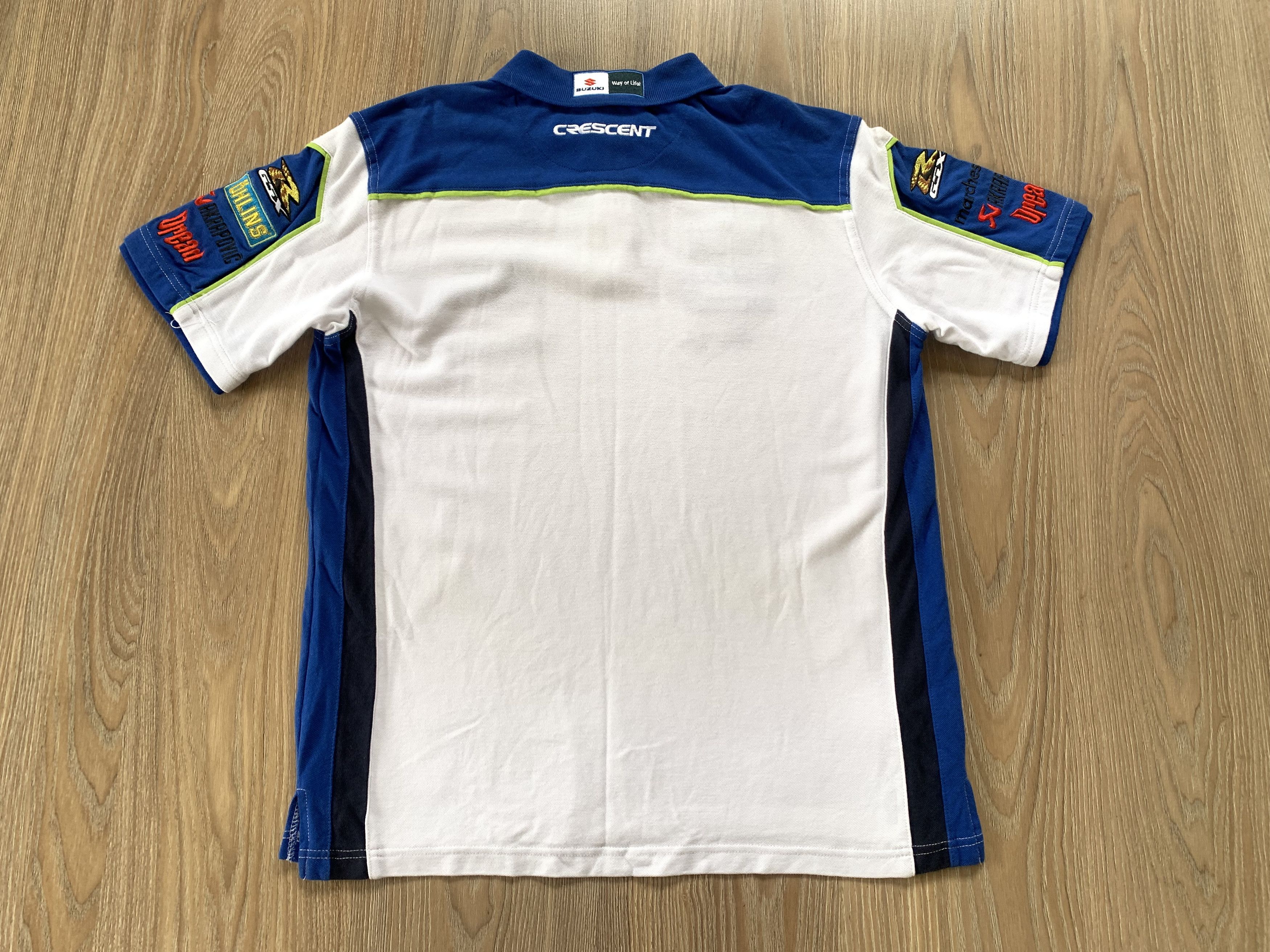 Vintage Vintage Suzuki Racing Worx Crescent Cotton Team Polo T Shirt Size US M / EU 48-50 / 2 - 3 Thumbnail