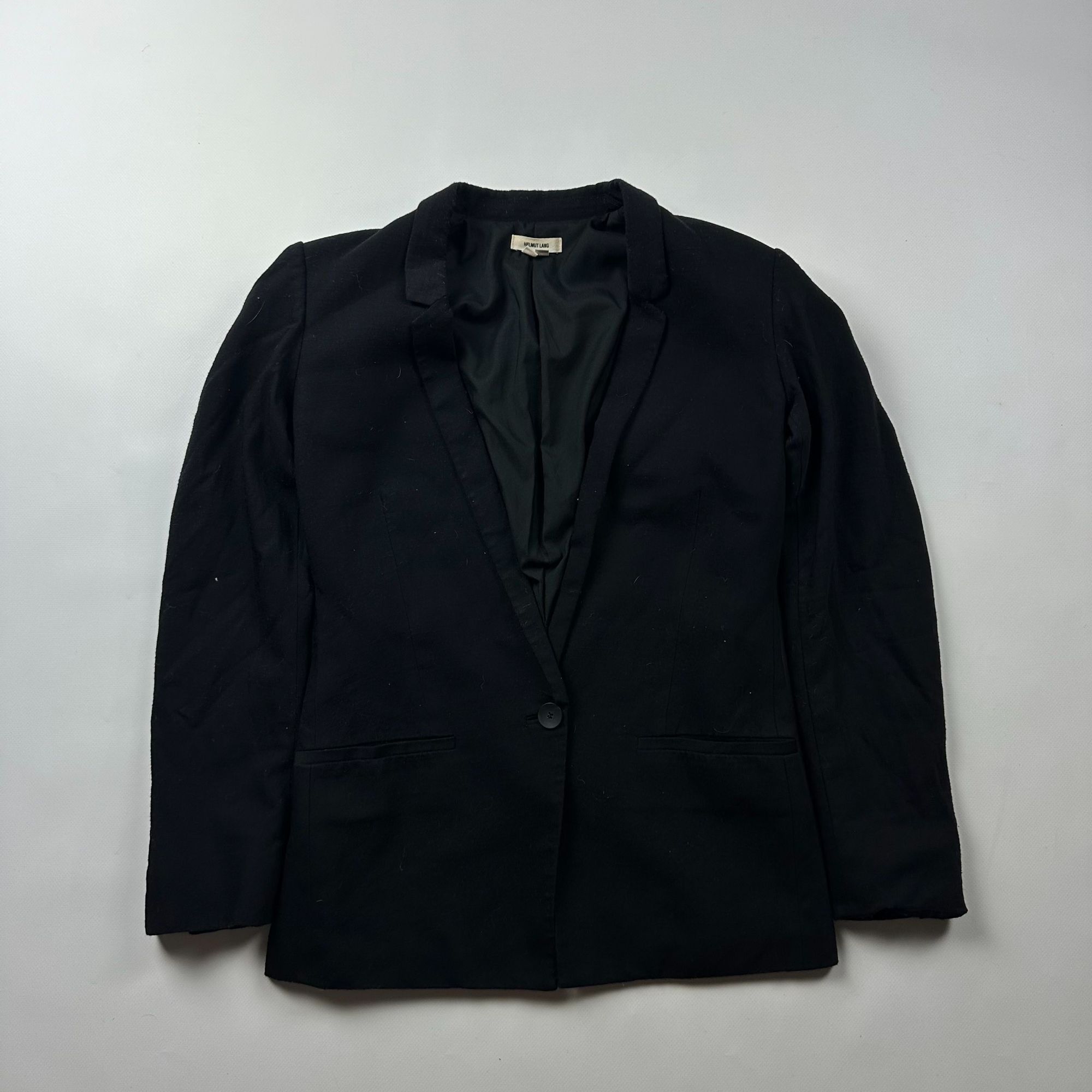 Helmut Lang Helmut Lang Women’s Wool Blazer Black/Dark Gray Size 2 (Appr Size M / US 6-8 / IT 42-44 - 1 Thumbnail