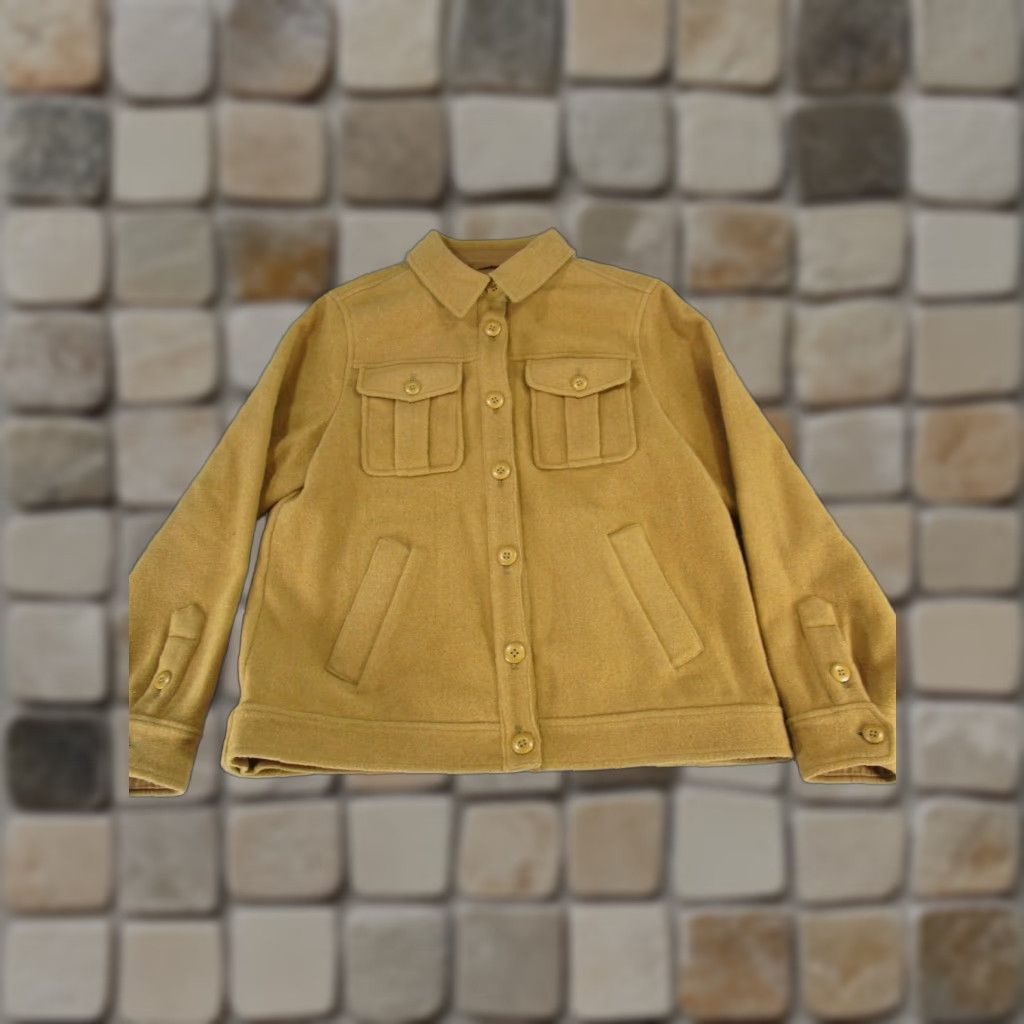 J.Crew J.CREW Jacket Womens Small Brown Wool Trucker Jacket - Brown Wool Blend Lining Regular Fit Short Description? Size S / US 4 / IT 40 - 1 Thumbnail
