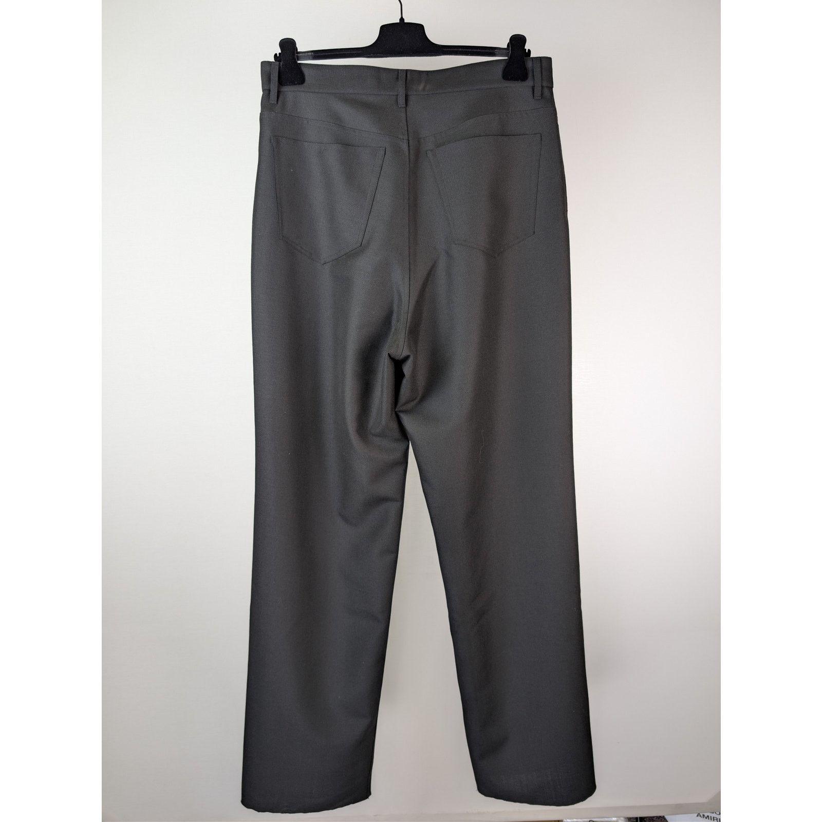 Balenciaga o1rshd1 Stretch Virgin Wool 5 Pocket Baggy Pants in Black Size US 34 / EU 50 - 11 Thumbnail