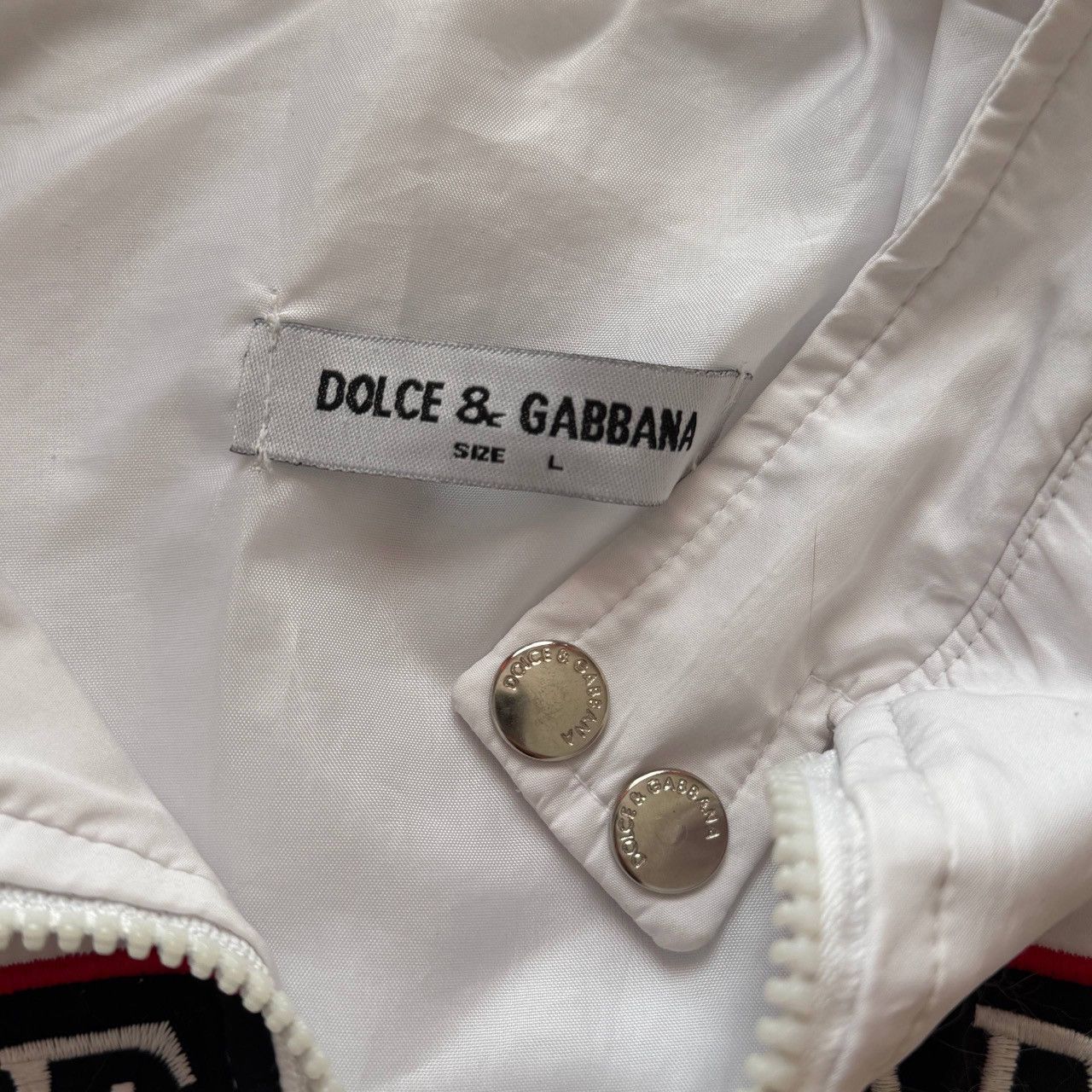 Vintage D&G Vintage Big Logo Zip Jacket Size US L / EU 52-54 / 3 - 10 Thumbnail