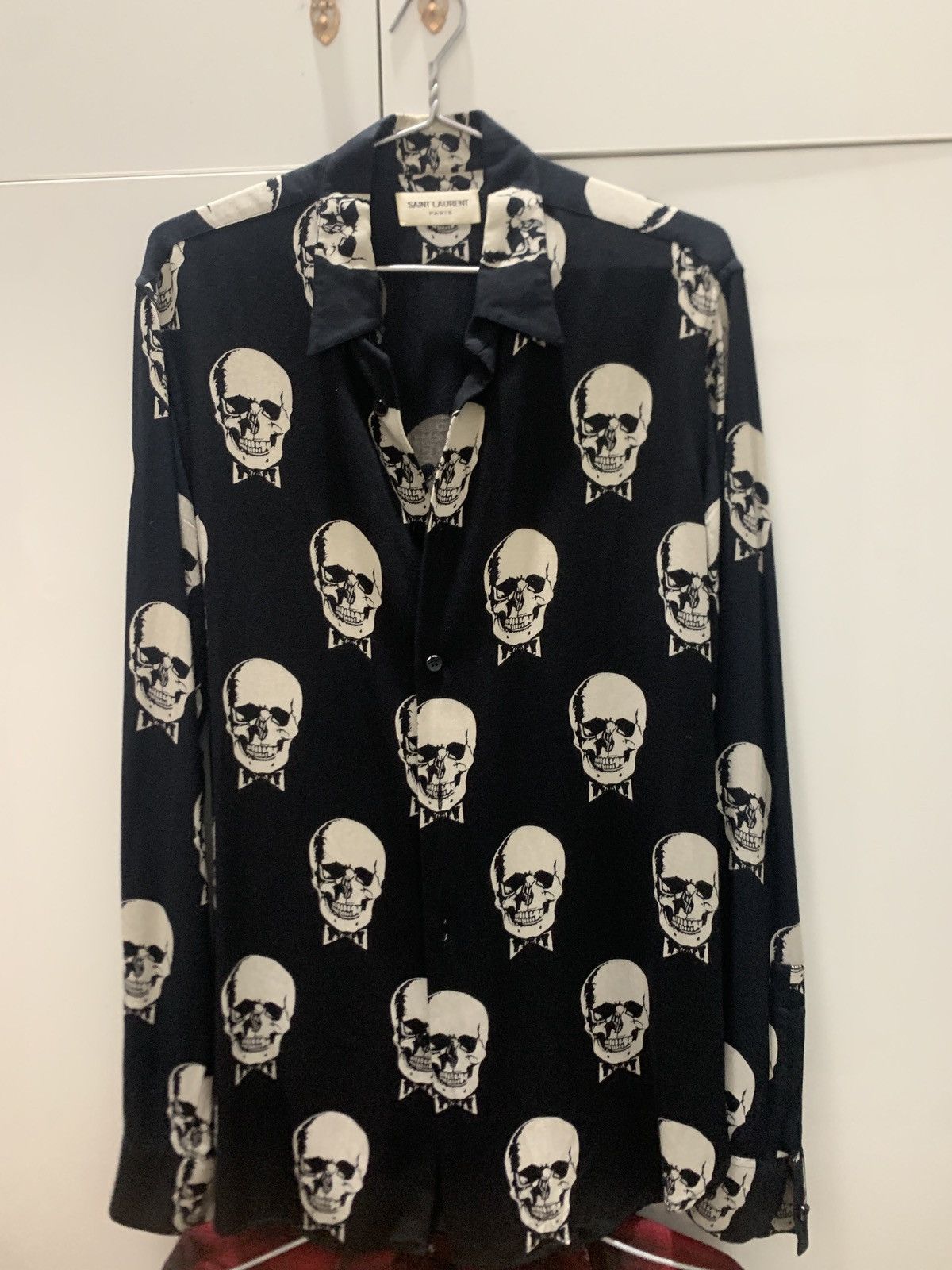 Saint Laurent Paris skull shirt Size US S / EU 44-46 / 1 - 1 Thumbnail