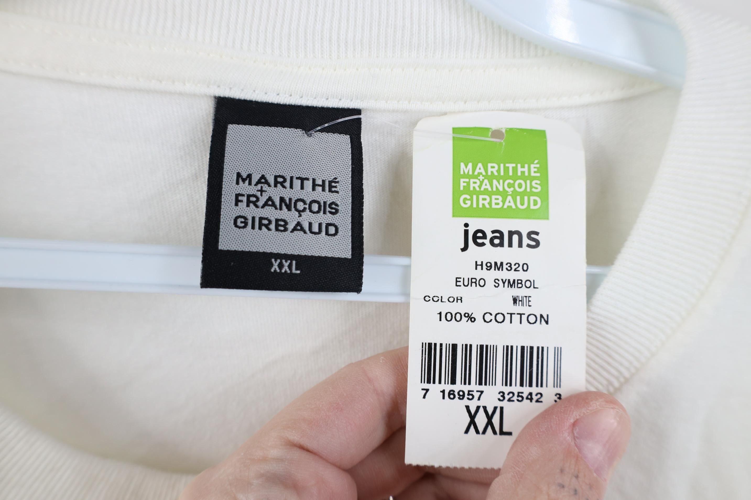 Marithe + Francois Girbaud Deadstock Vintage 90s Marithe Francois Girbaud Raw T-Shirt Size US XXL / EU 58 / 5 - 5 Thumbnail