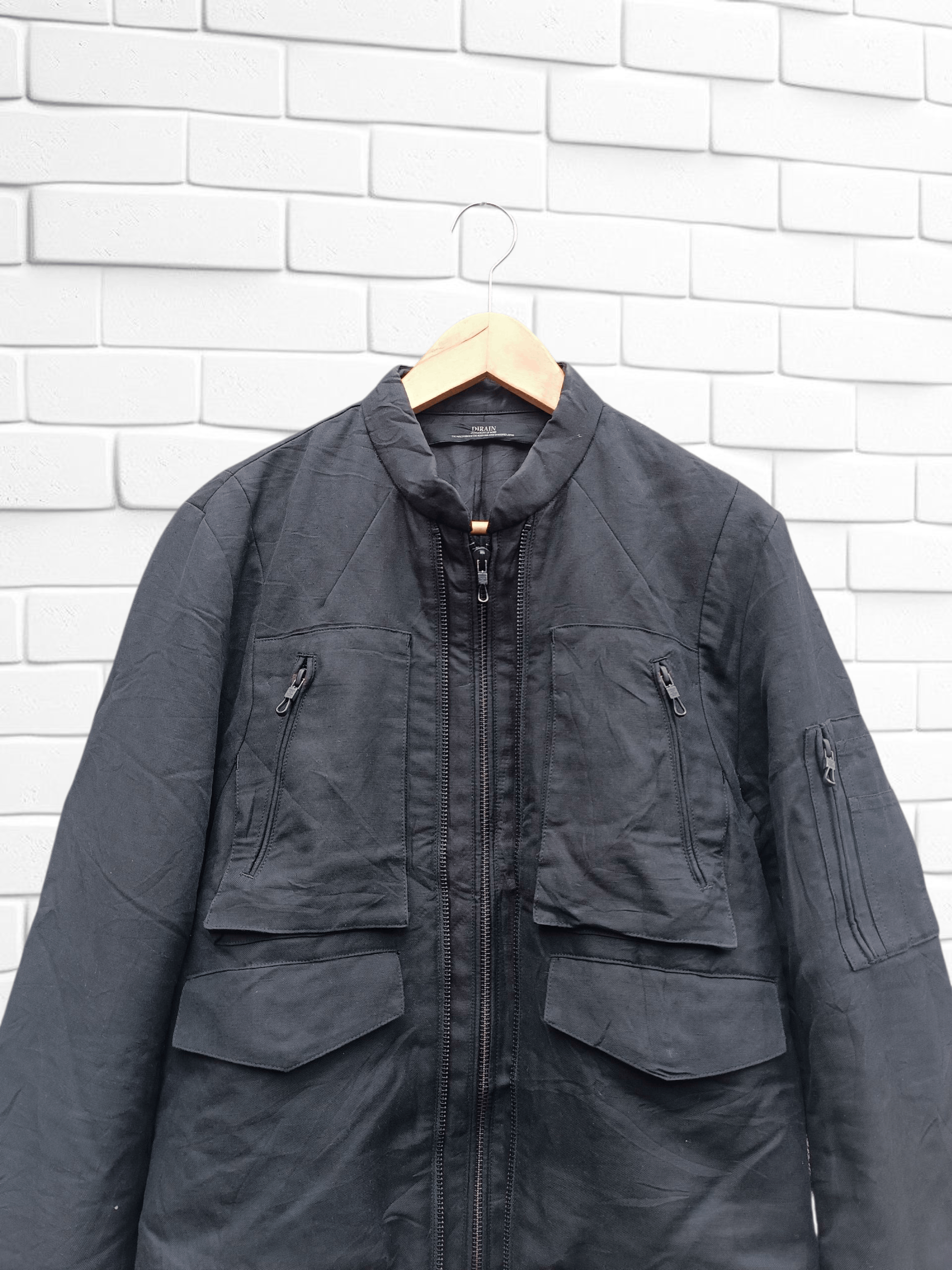 Japanese Brand Dirain Bomber Jacket Double Zip Ifsixwasnine L.G.B Style Size US M / EU 48-50 / 2 - 3 Thumbnail