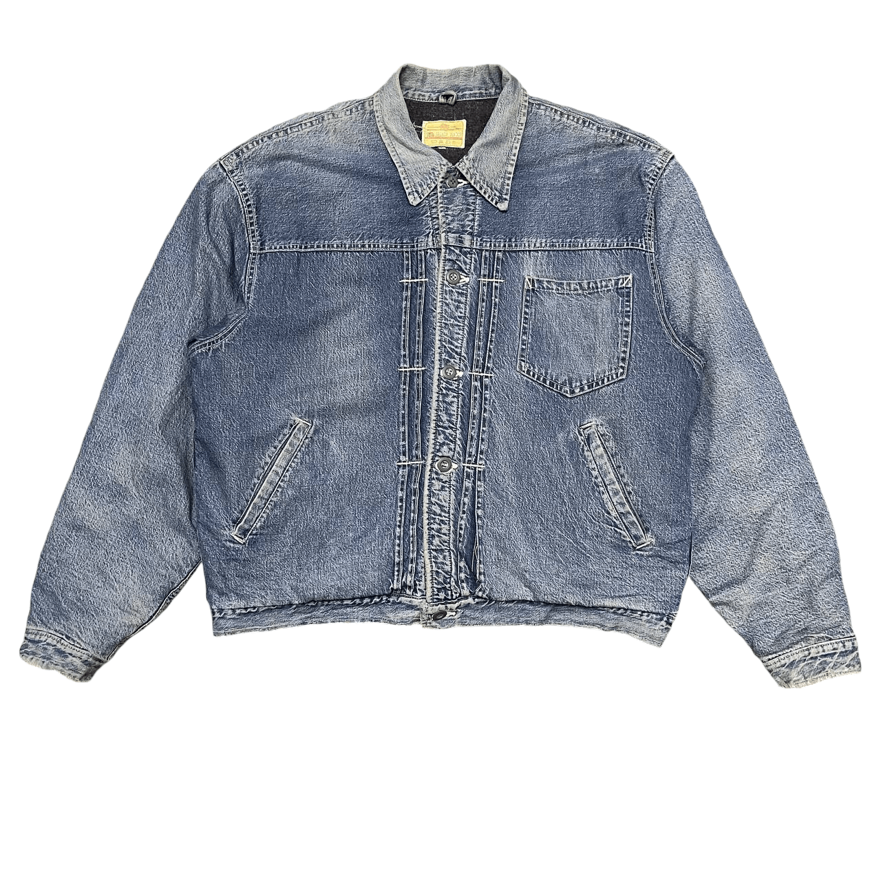 Blue Blue Japan Vintage HRM Hollywood Ranch Market Blanket Denim Jacket Size US L / EU 52-54 / 3 - 2 Thumbnail