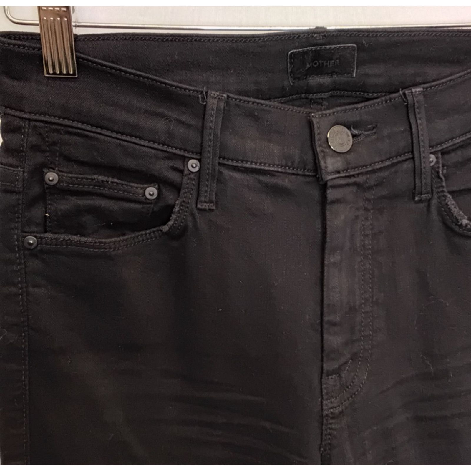 MOTHER Mother The Weekender Bootcut Jeans Women's 25x30 Black Size 25" / US 0 / IT 36 - 4 Thumbnail