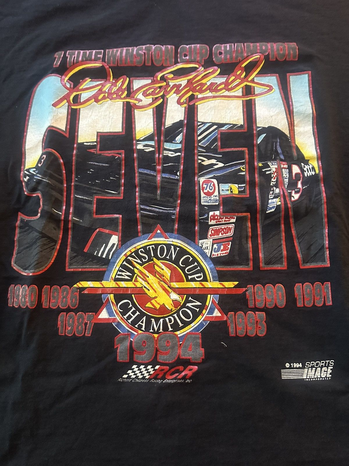 Delta Dale Earnhardt 7-time winston cup champion shirt Size US XL / EU 56 / 4 - 2 Thumbnail