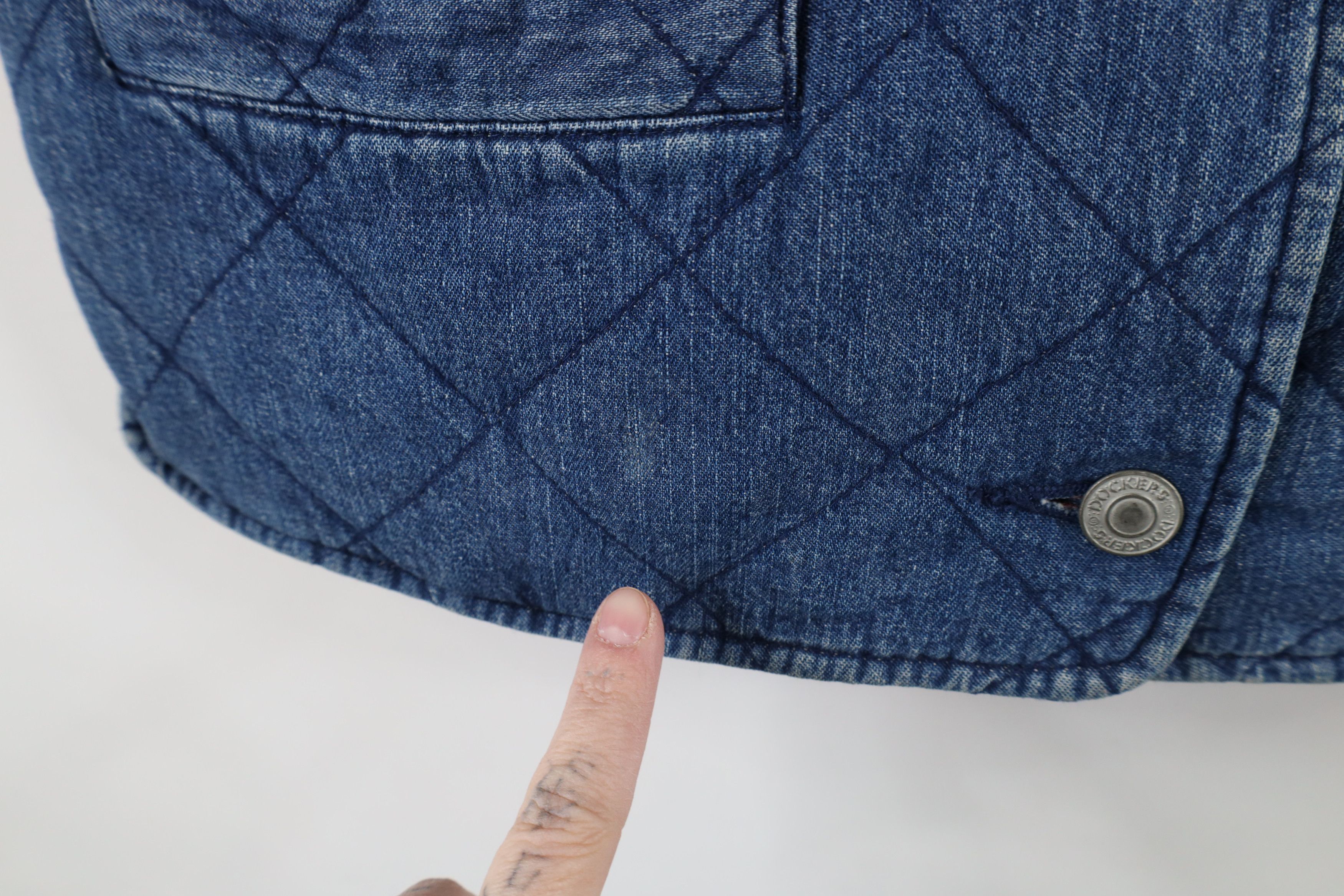 Vintage Vintage 90s Streetwear Reversible Quilted Denim Vest Jacket Size S / US 4 / IT 40 - 5 Thumbnail