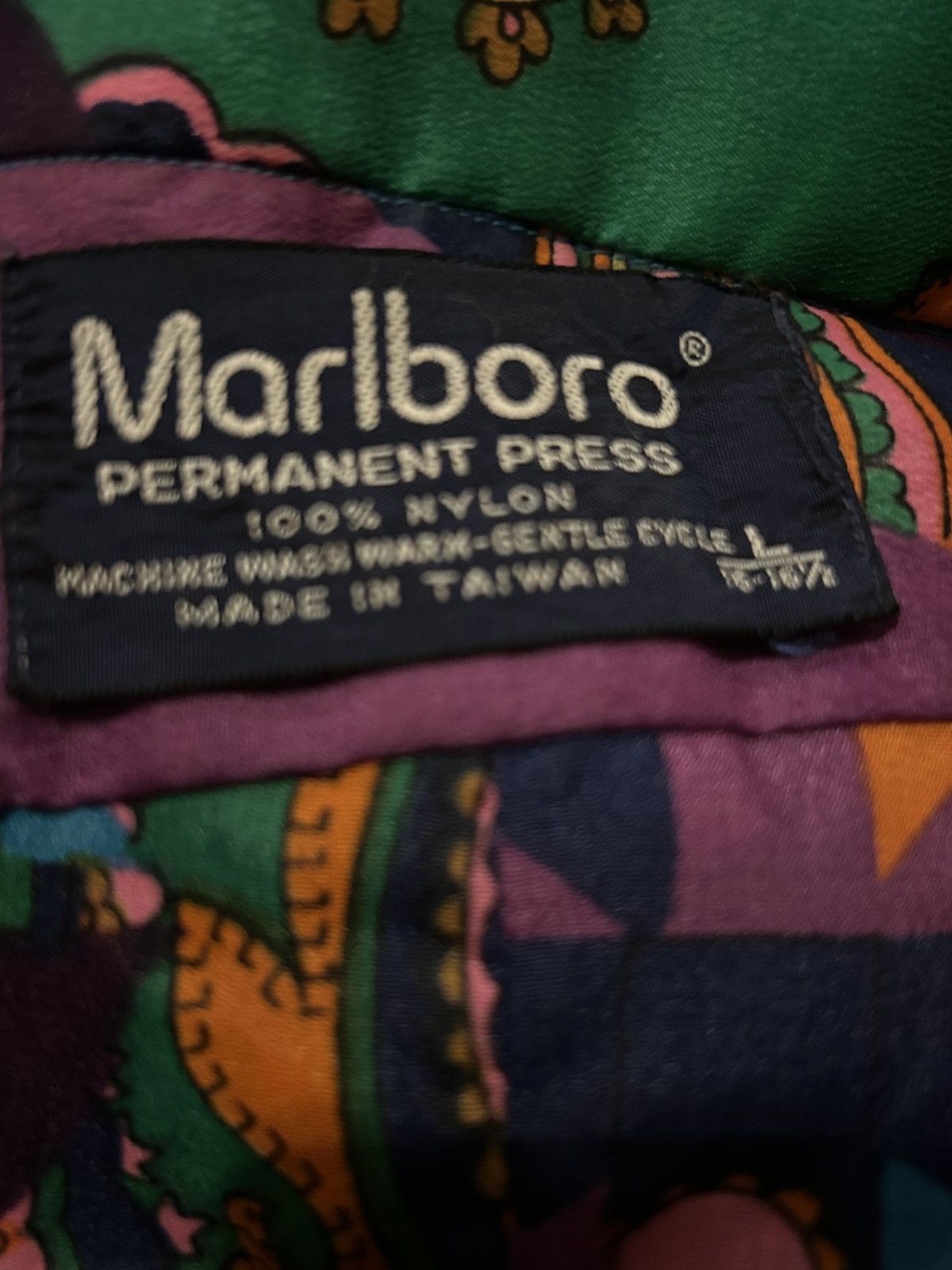 Marlboro Vintage 60s Marlboro paisley shirt Size L / US 10 / IT 46 - 11 Thumbnail