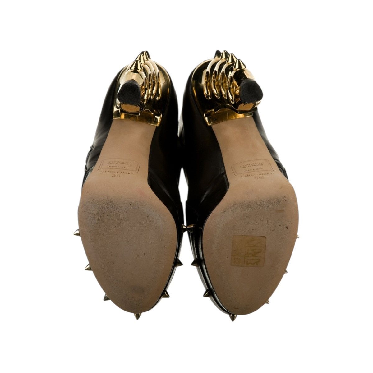 Dsquared2 Runway brass knuckle bootie heel Size US 6 / IT 36 - 3 Thumbnail