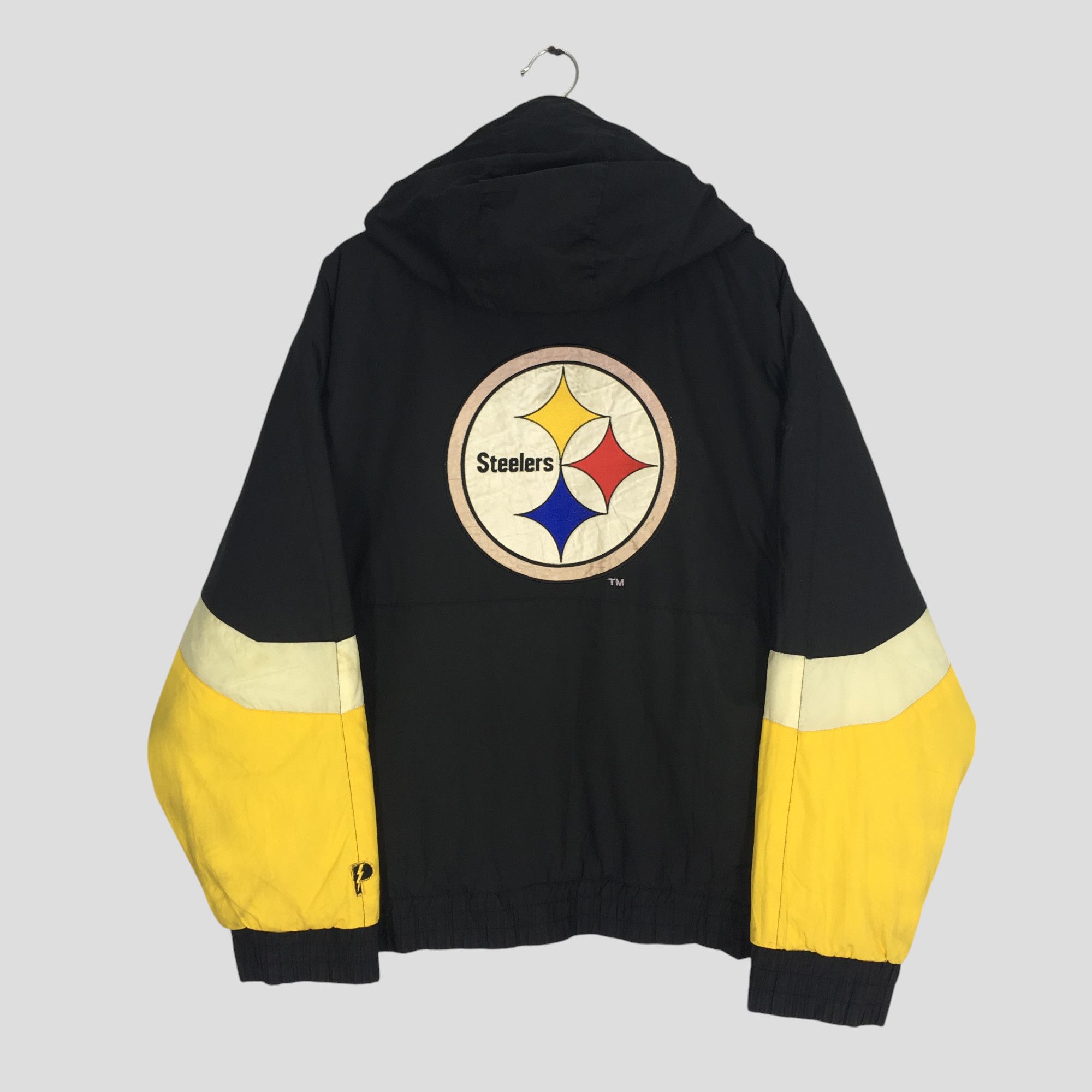 NFL Vintage 90's Pittsburgh Steelers Reversible Bomber Jacket Size US L / EU 52-54 / 3 - 2 Thumbnail