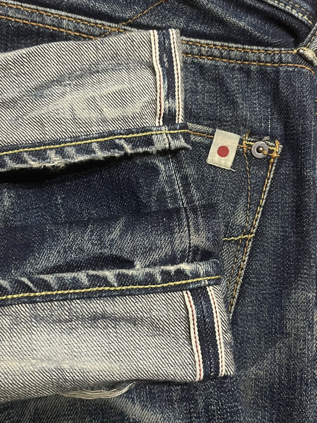 Japanese Brand ⚡️Insane⚡️Vintage Japanese DeeTA Heavy Whisker Selvedge Jeans Size US 30 / EU 46 - 15 Thumbnail