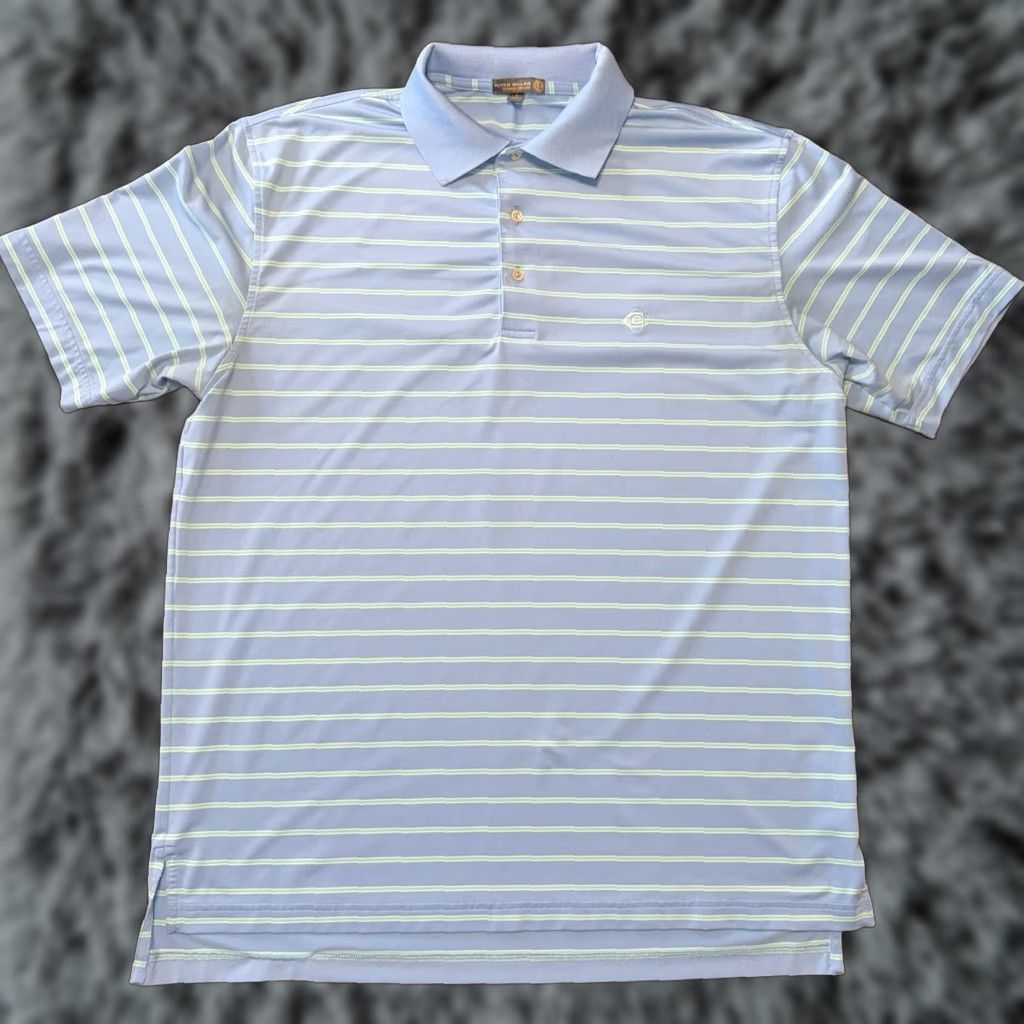 Peter Millar Peter Millar Polo Men M Oakmont OCC Striped Blue Green Multicolor Golf Shirt Summer Comfort Sports Classic Size US M / EU 48-50 / 2 - 1 Thumbnail