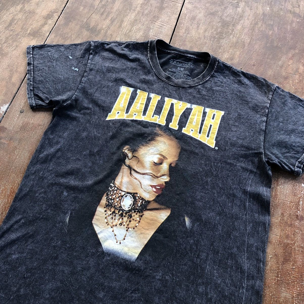 Band Tees Vintage Thrashed Faded Aaliyah Rare T Shirt Size US M / EU 48-50 / 2 - 1 Thumbnail
