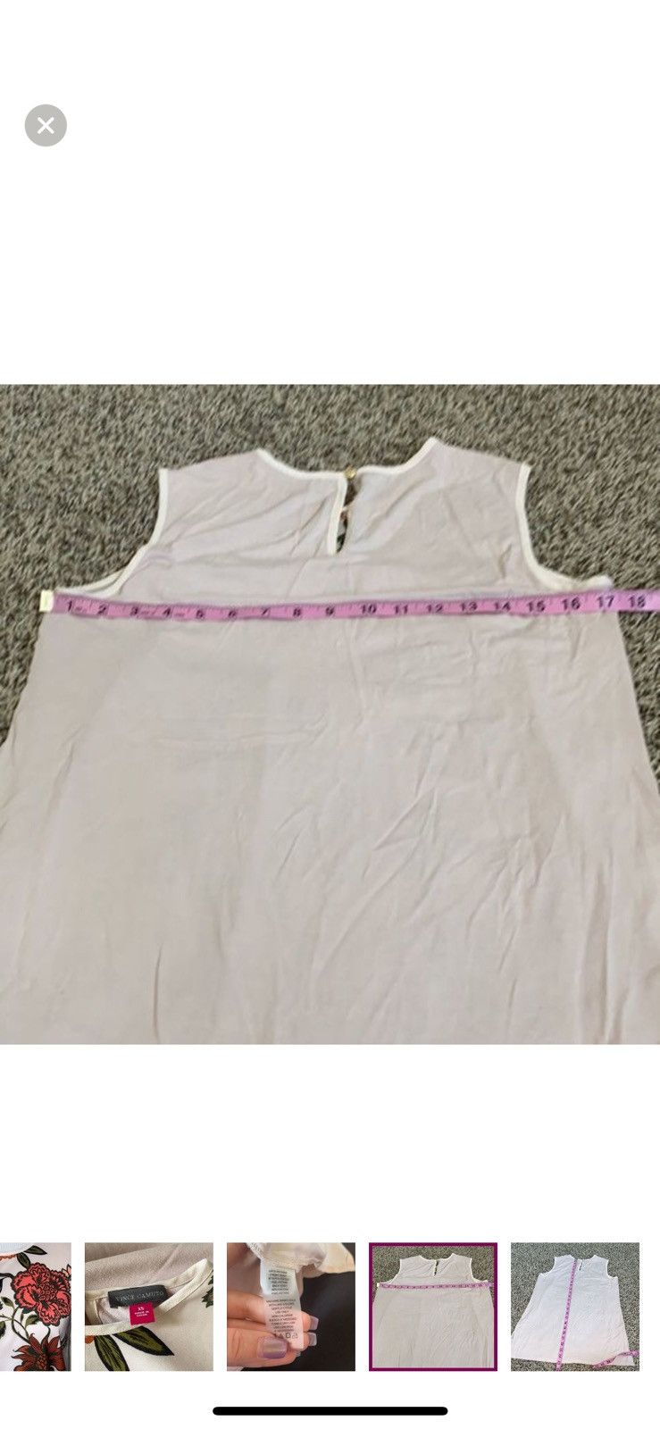 Vince Camuto Vince Camuto XS floral sleeveless blouse Size XS / US 0-2 / IT 36-38 - 3 Thumbnail