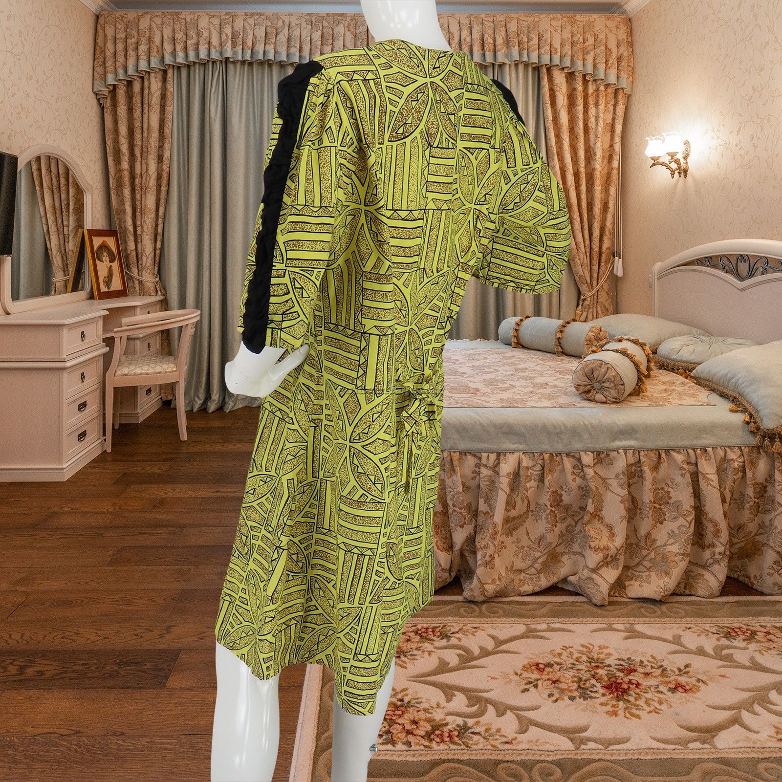 Other Vintage Tribal Ethnic Print Button-Up Dress XL Size XL / US 12-14 / IT 48-50 - 6 Thumbnail