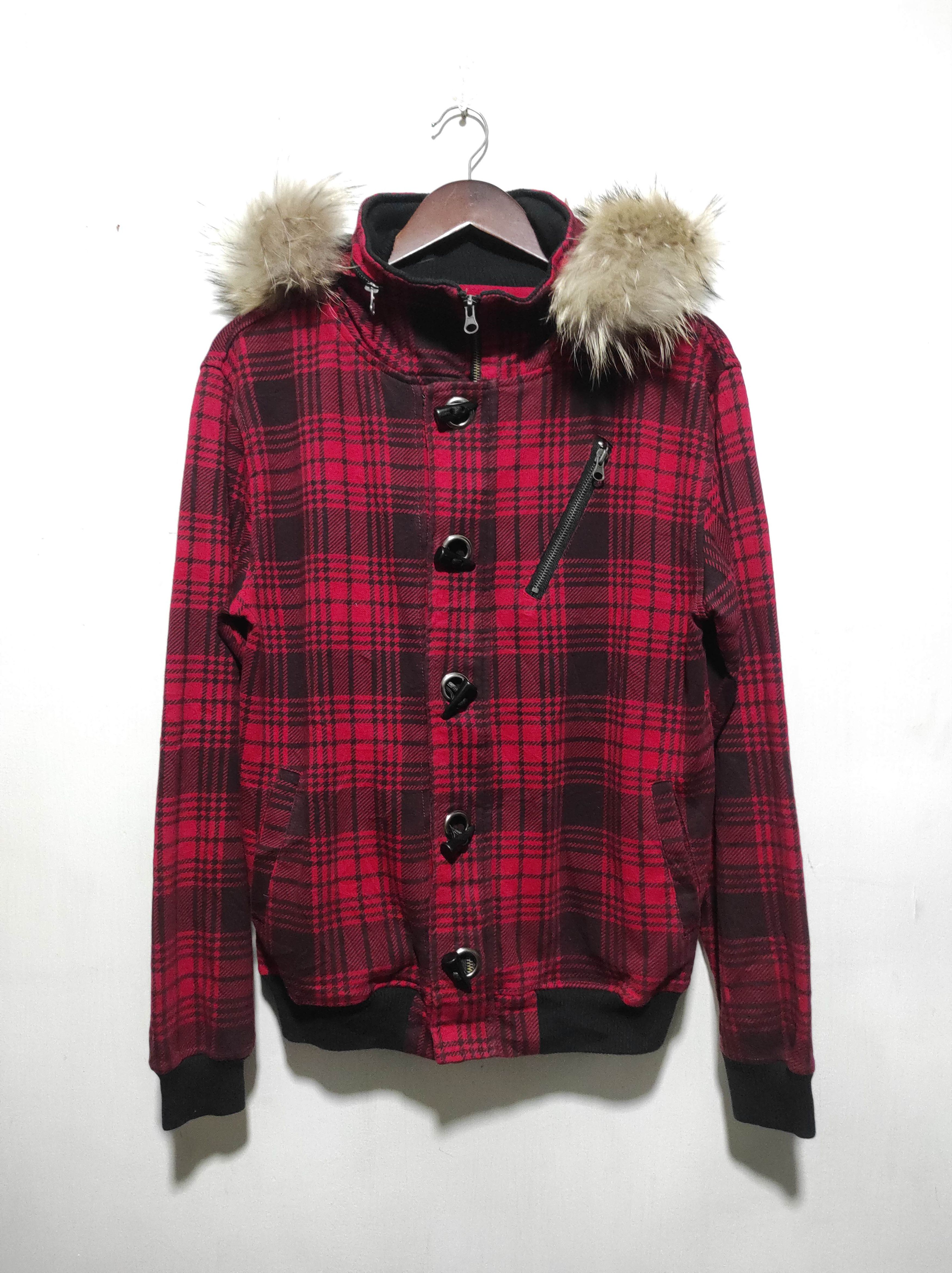 Hysteric Glamour Pract Plaid Zipper Fur Hoodie Bono LGB i6w9 style Size US M / EU 48-50 / 2 - 12 Thumbnail
