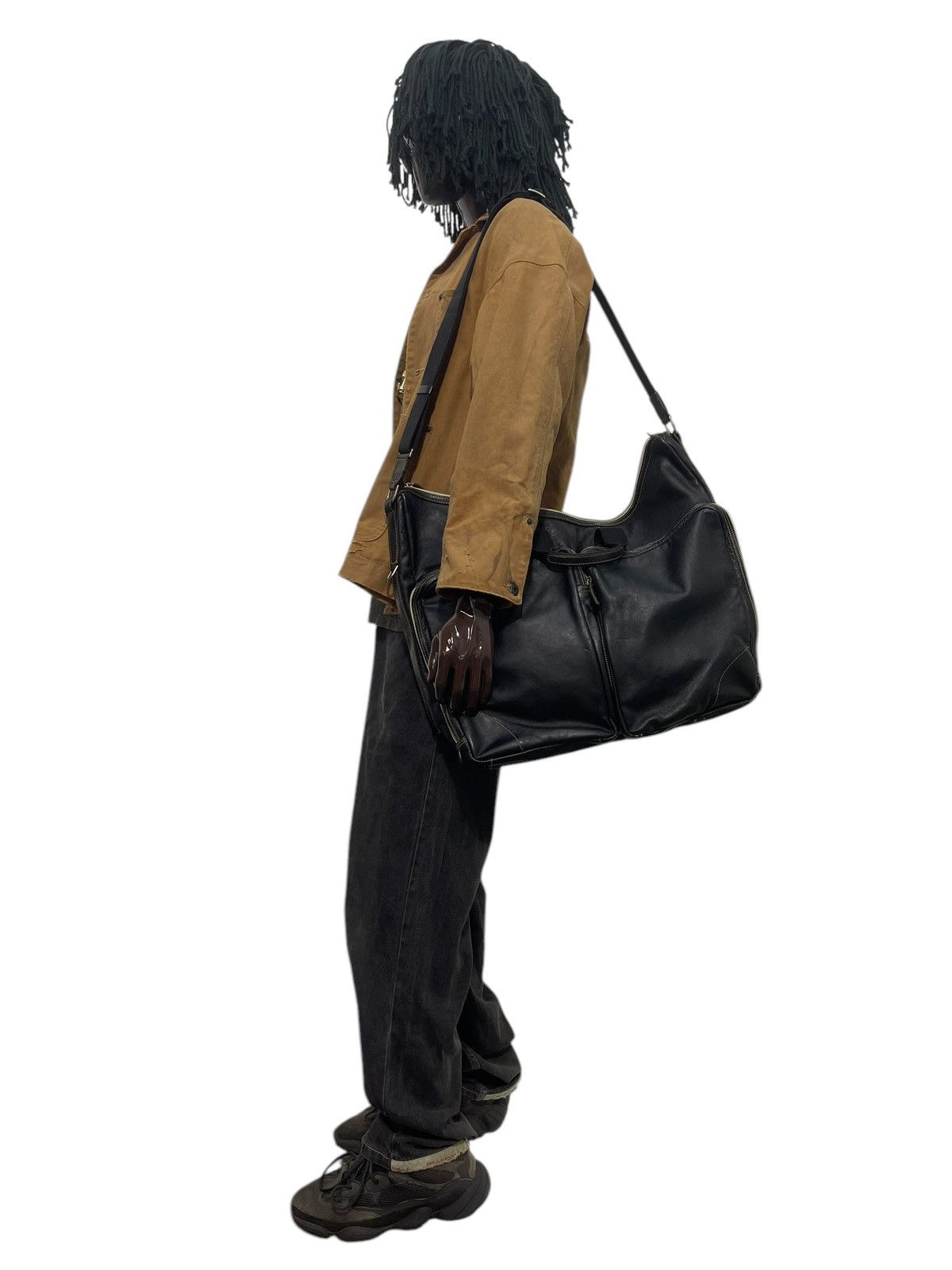 Genuine Leather Full Leather Nasimo Duffle Travel Bag 1🟩9 Size ONE SIZE - 2 Thumbnail