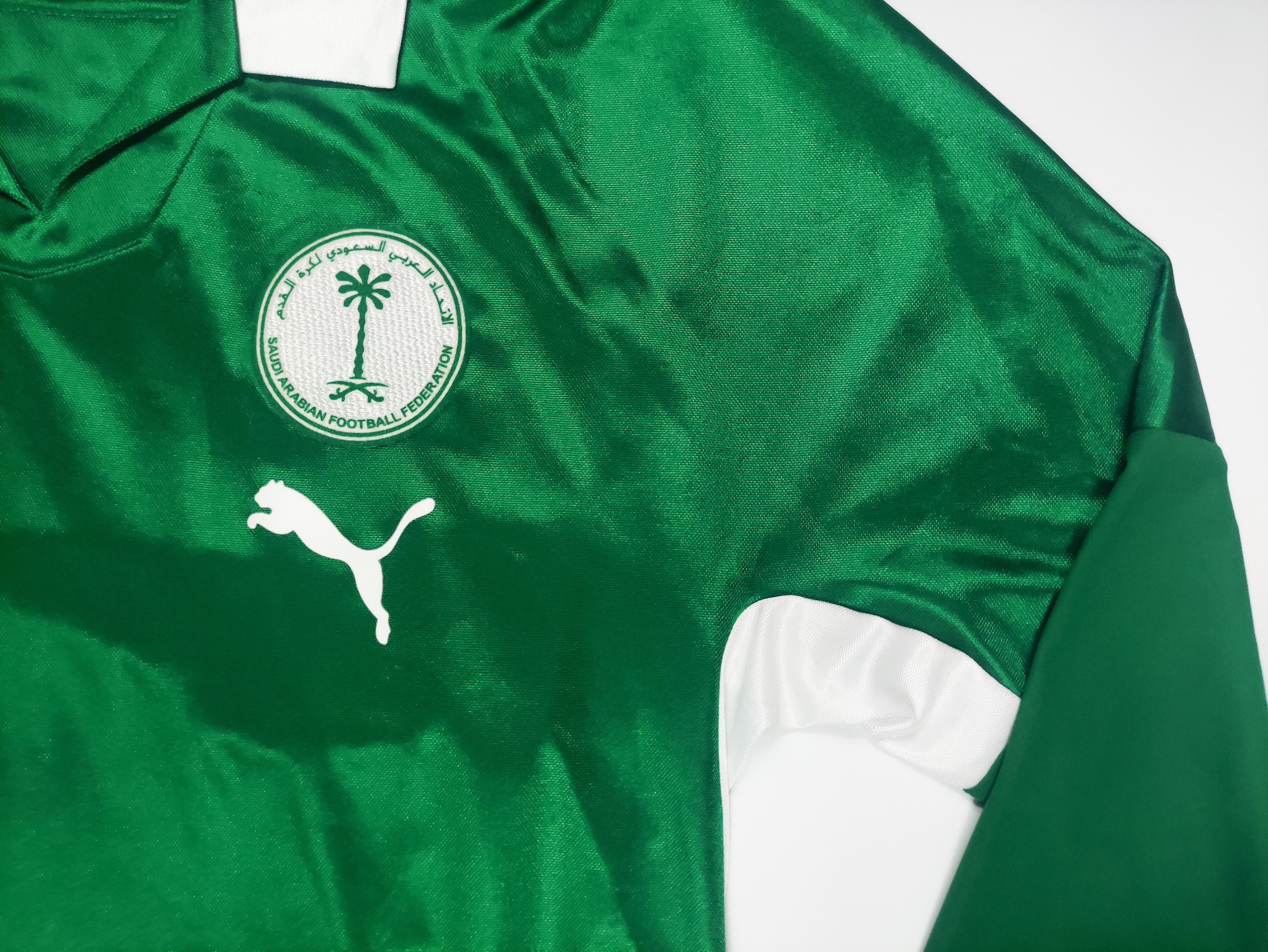 Puma Saudi Arabia 2008 2009 Puma Longsleeve Home Shirt Kit Jersey Size US L / EU 52-54 / 3 - 6 Thumbnail