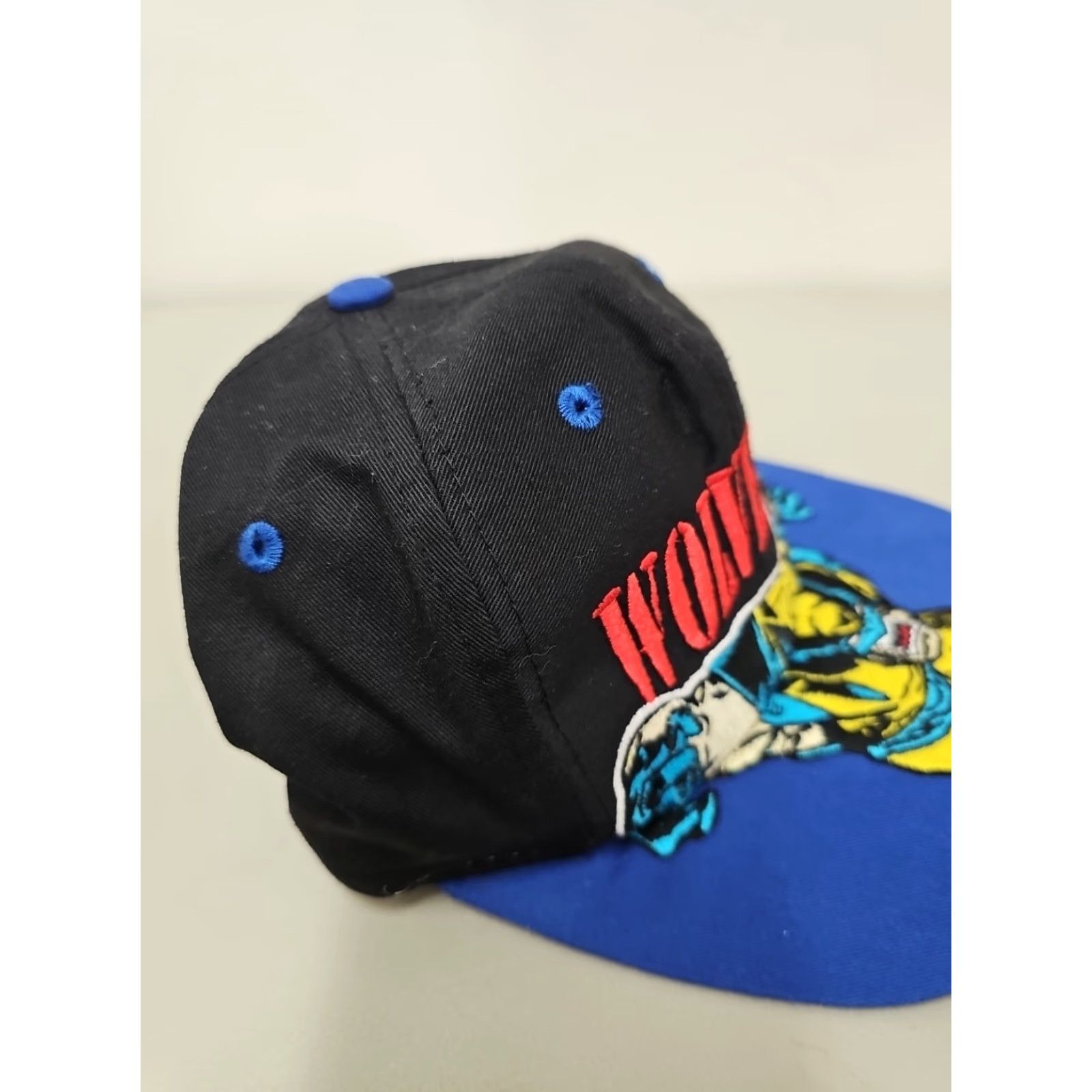 Vintage VINTAGE Wolverine Marvel Comics X-Men Mutant Gear Snapback Hat Cap Men Adjustable Black/Green 90s X-Men Wolverine Snapback Mens Size ONE SIZE - 4 Thumbnail