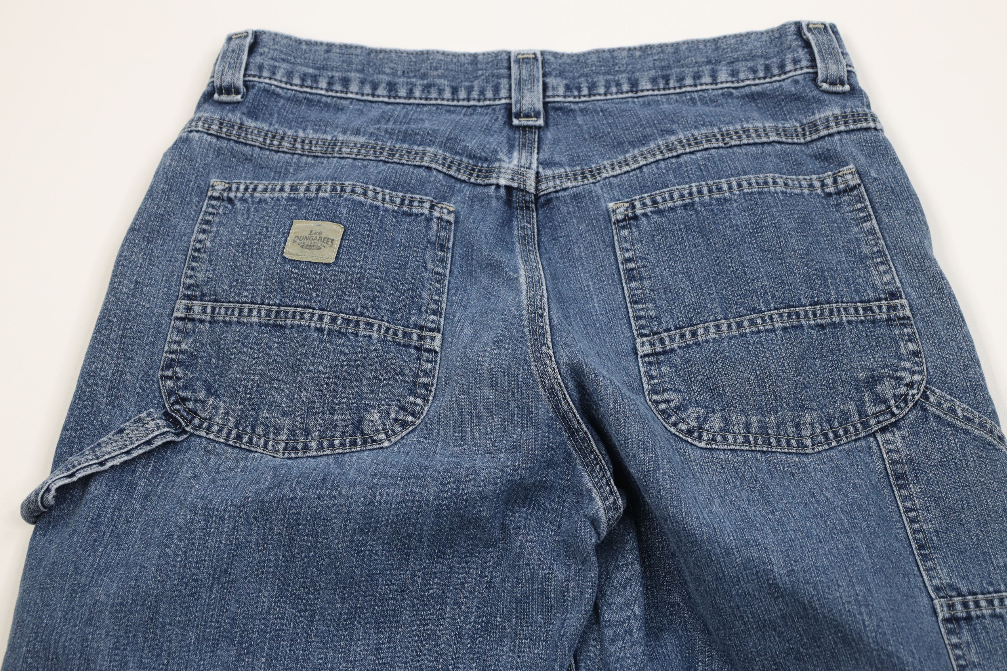 Lee Vintage Lee Wide Leg Dungaree Denim Jeans Blue Cotton Size US 32 / EU 48 - 9 Thumbnail