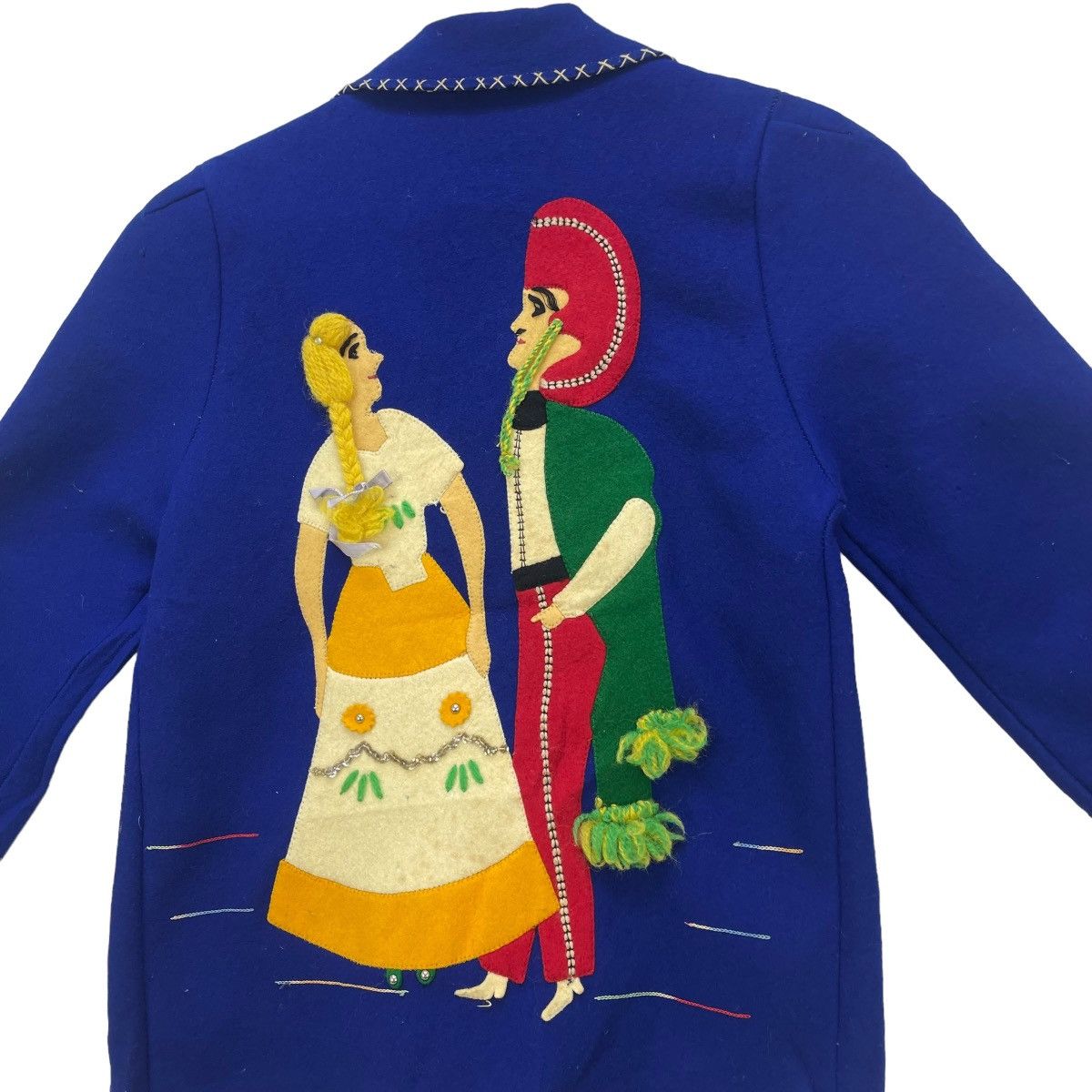 Designer × Vintage Vintage Crop Jacket Loving Couple Size XS / US 0-2 / IT 36-38 - 3 Thumbnail