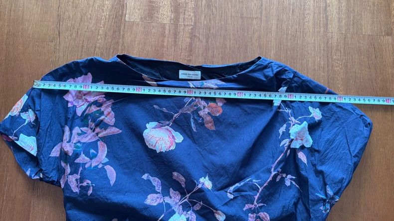 Dries Van Noten Dries Van Noten size:42 Deep Blue Garden series short-slee Size XS / US 0-2 / IT 36-38 - 8 Thumbnail