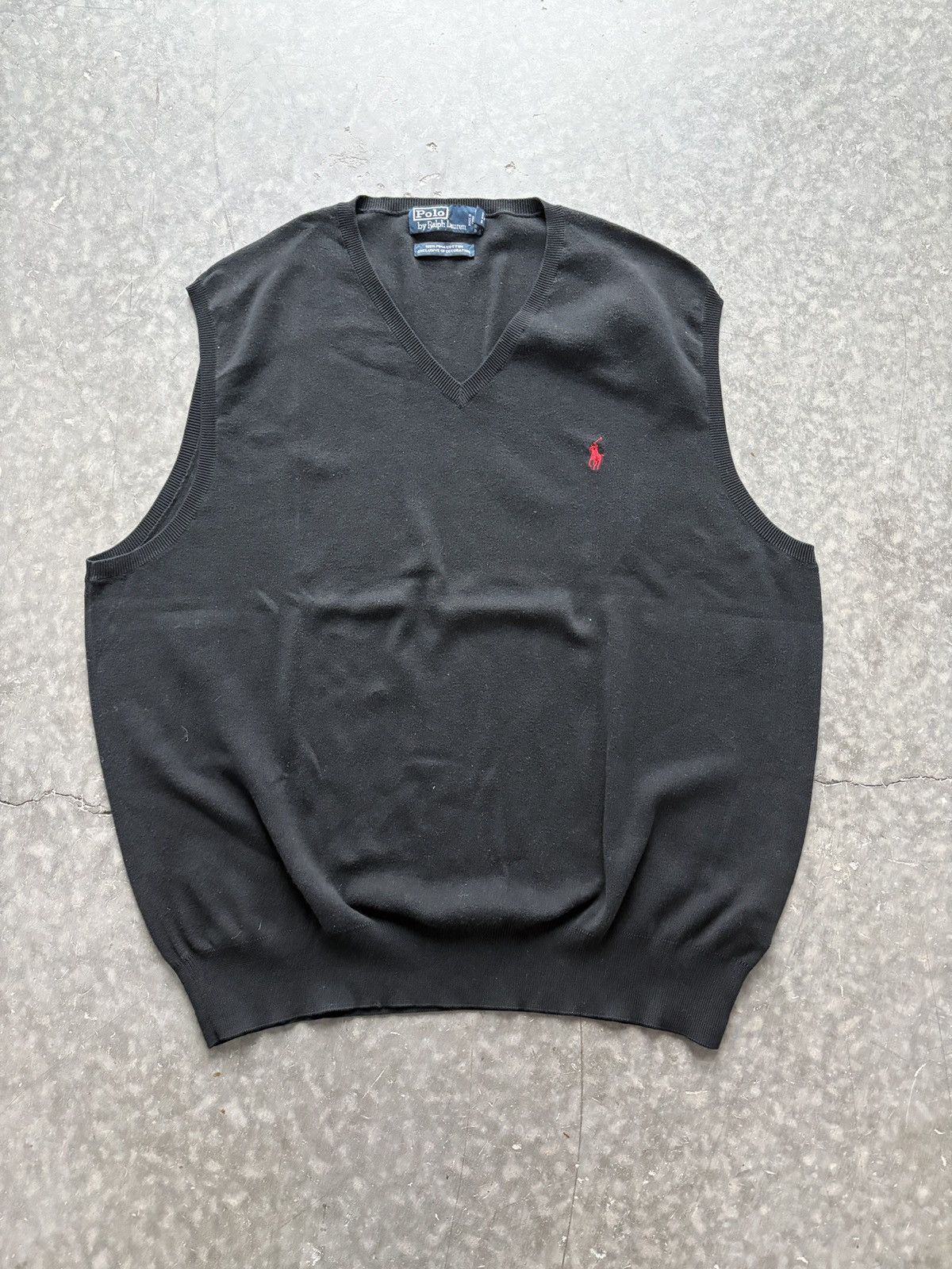 Polo Ralph Lauren Vintage Y2K Polo Ralph Lauren Pima Cotton Sweater Vest Size US XXL / EU 58 / 5 - 1 Thumbnail