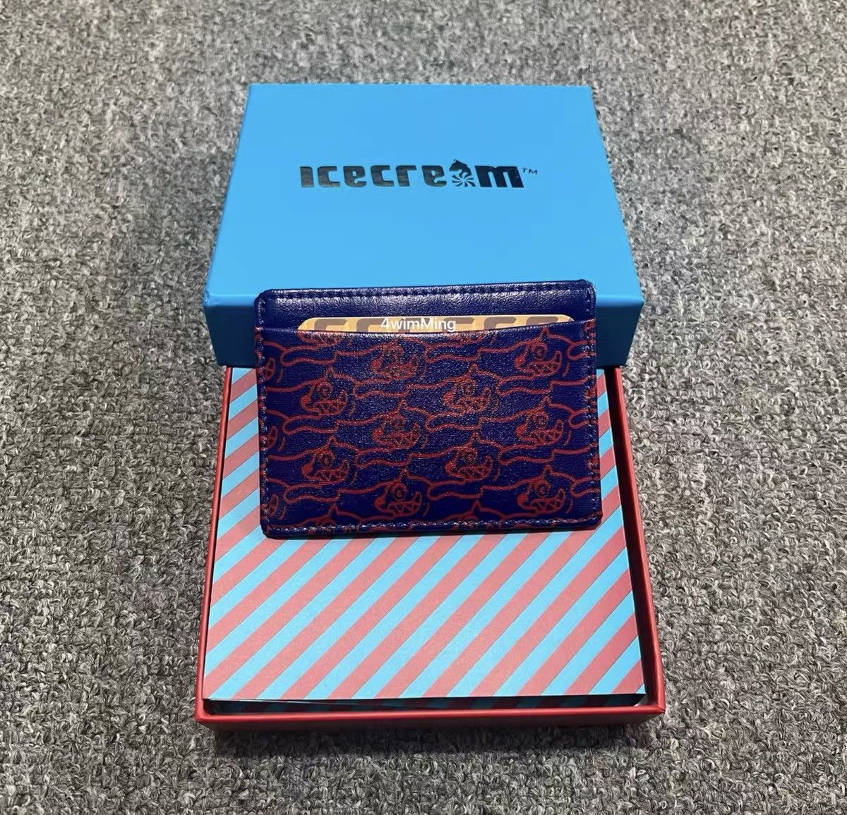 Billionaire Boys Club BBC ICECREAM All-Over Flying Dog Leather Card Case Size ONE SIZE - 3 Thumbnail