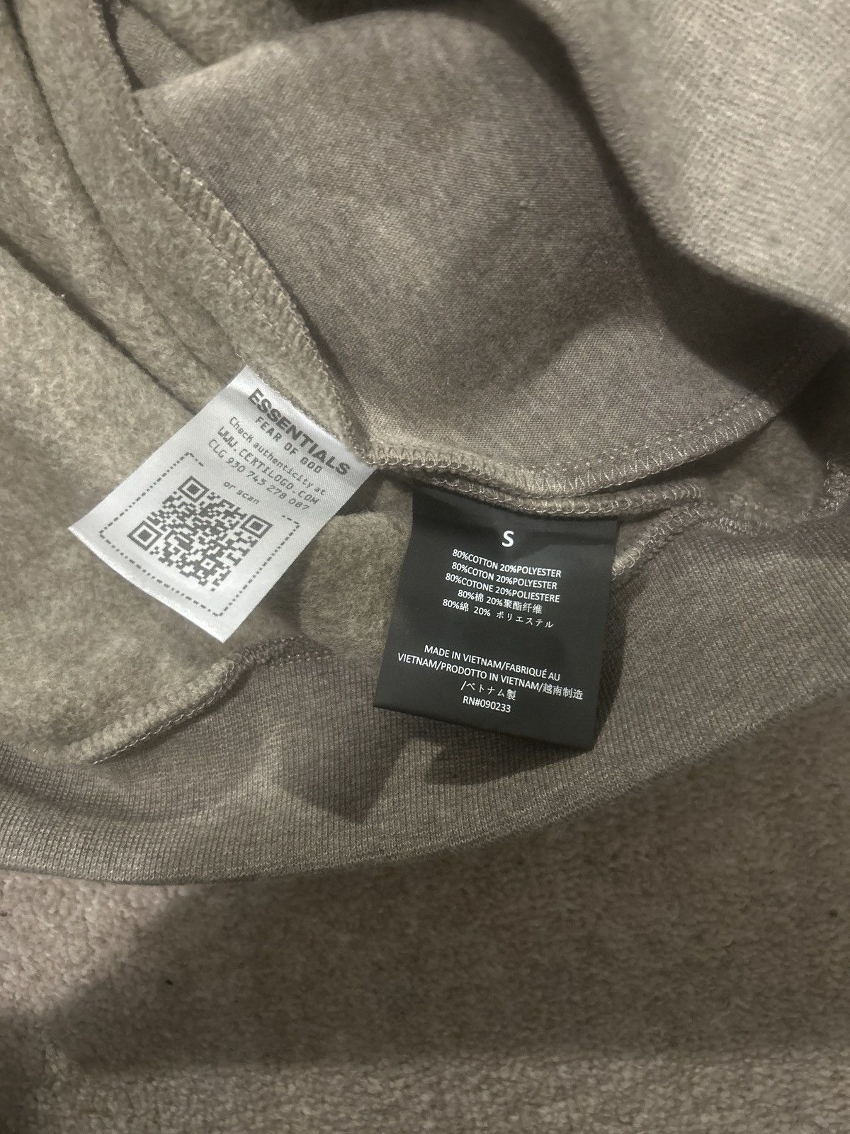 Fear of God Fear of God Essentials Logo Print Hoodie Size US S / EU 44-46 / 1 - 5 Thumbnail