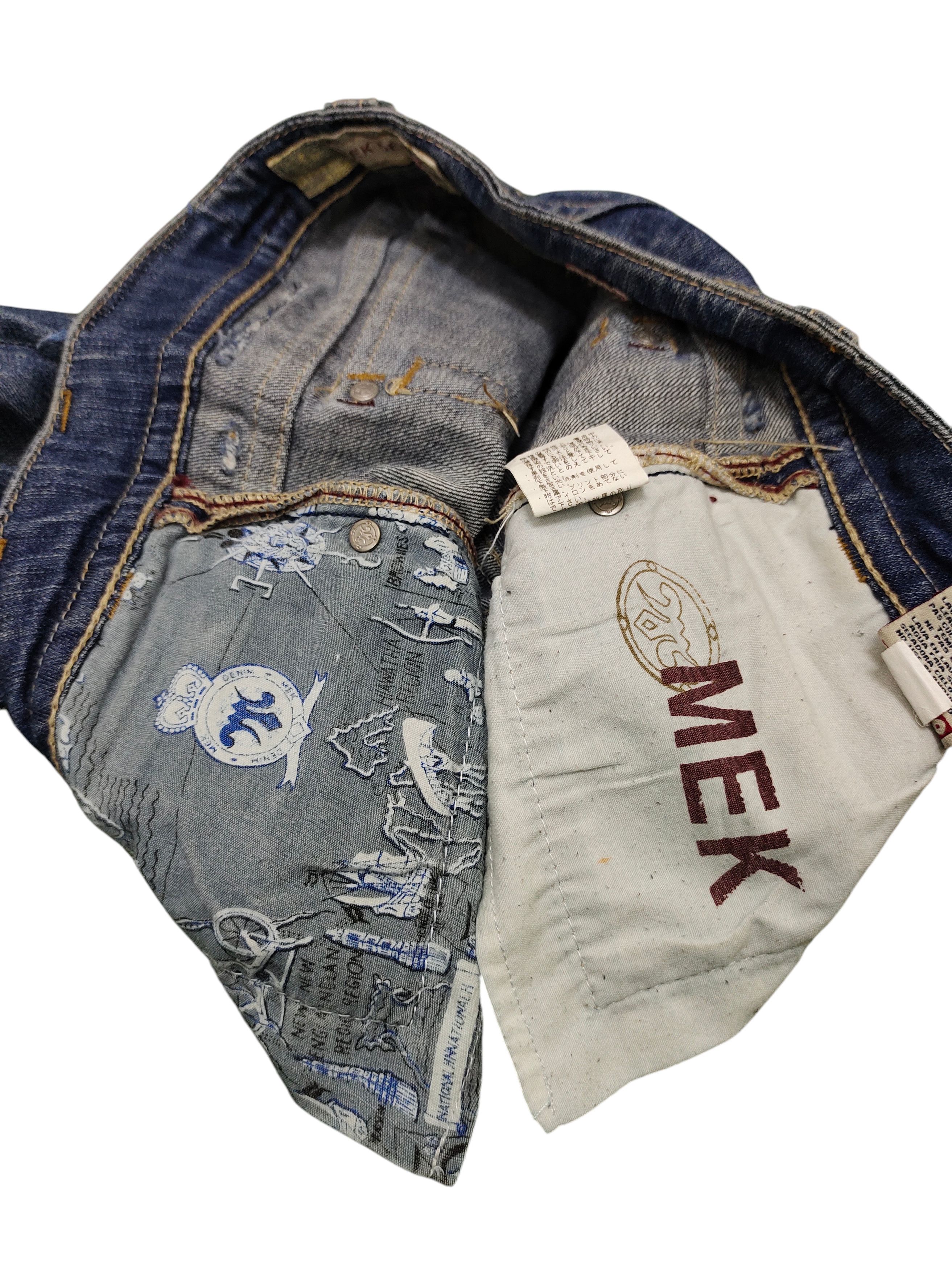 Mek Denim Flare Jeans Mek Denim Embroidered Denim Bootcut Low Rise Size US 27 - 17 Thumbnail