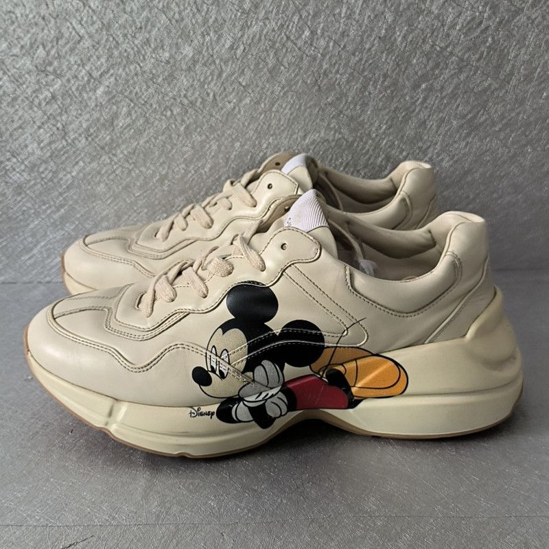 Gucci Gucci x Disney Mickey Mouse Rhyton Sneakers 0079 Size US 8 / EU 41 - 1 Thumbnail