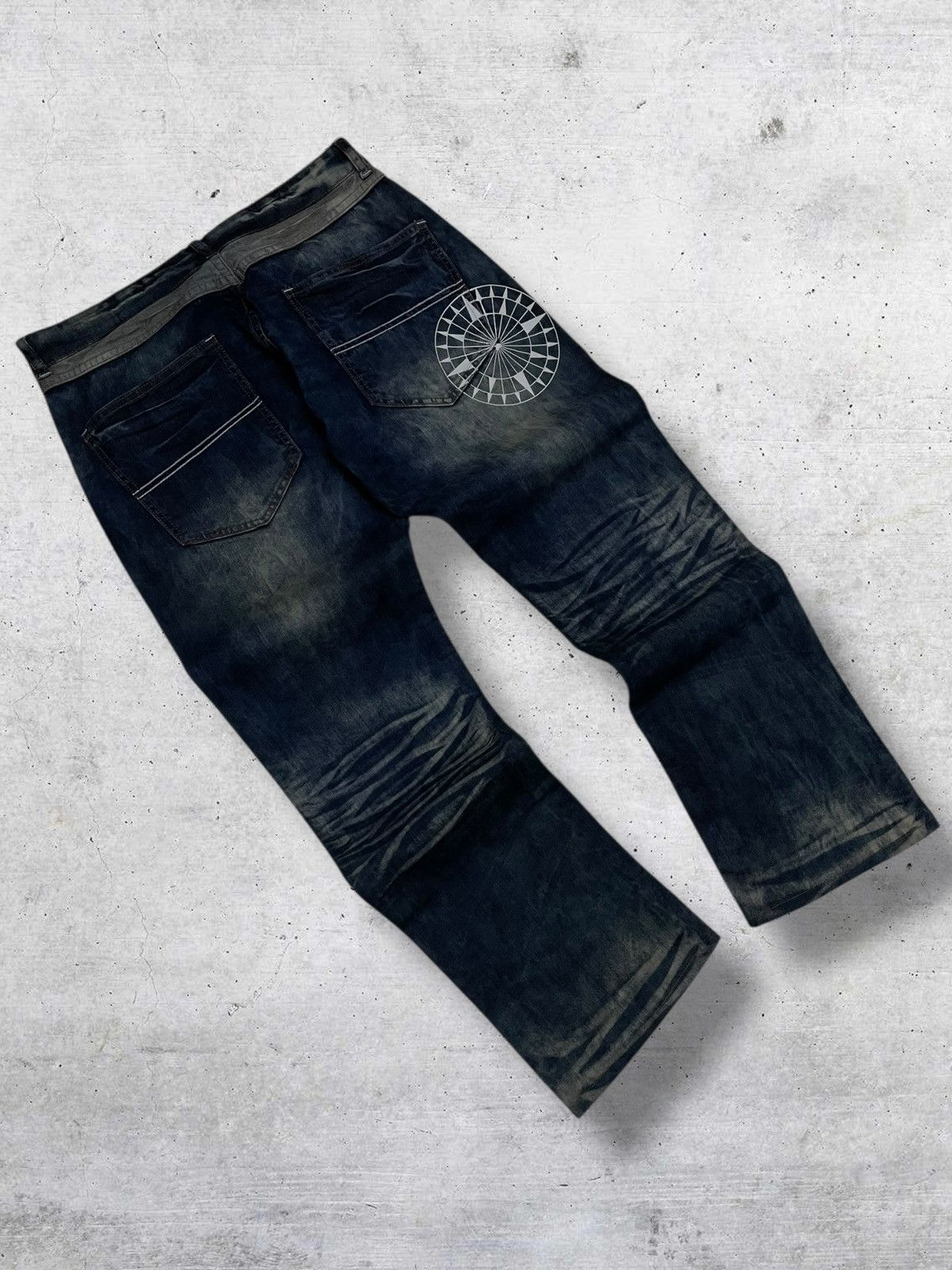 Beauty Beast VINTAGE GOD TRADITION JAPAN PRINCESS YAKUZA STEAMPUNK DENIM Size US 32 / EU 48 - 10 Thumbnail